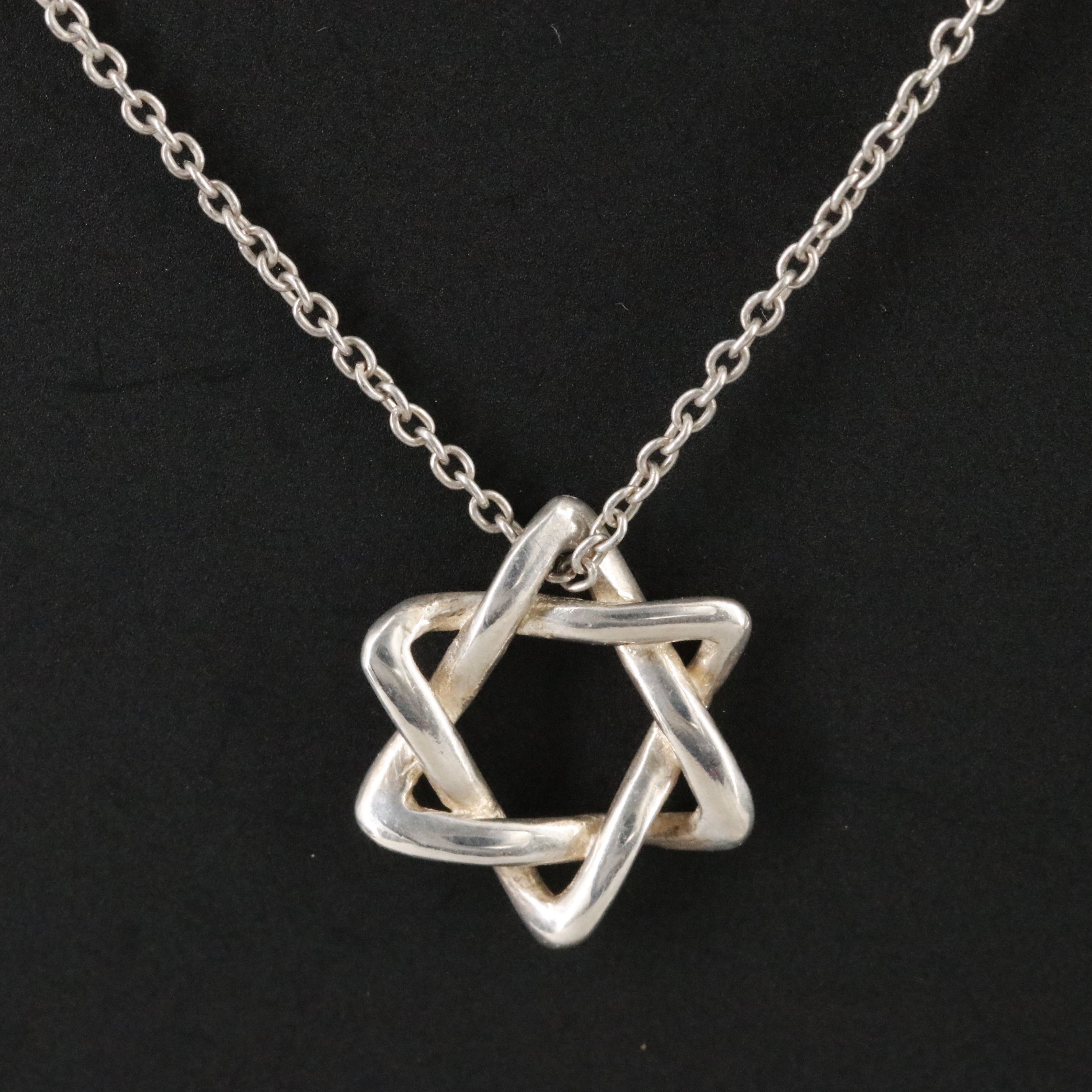 Elsa Peretti for Tiffany & Co. Sterling Star Of David Pendant Necklace