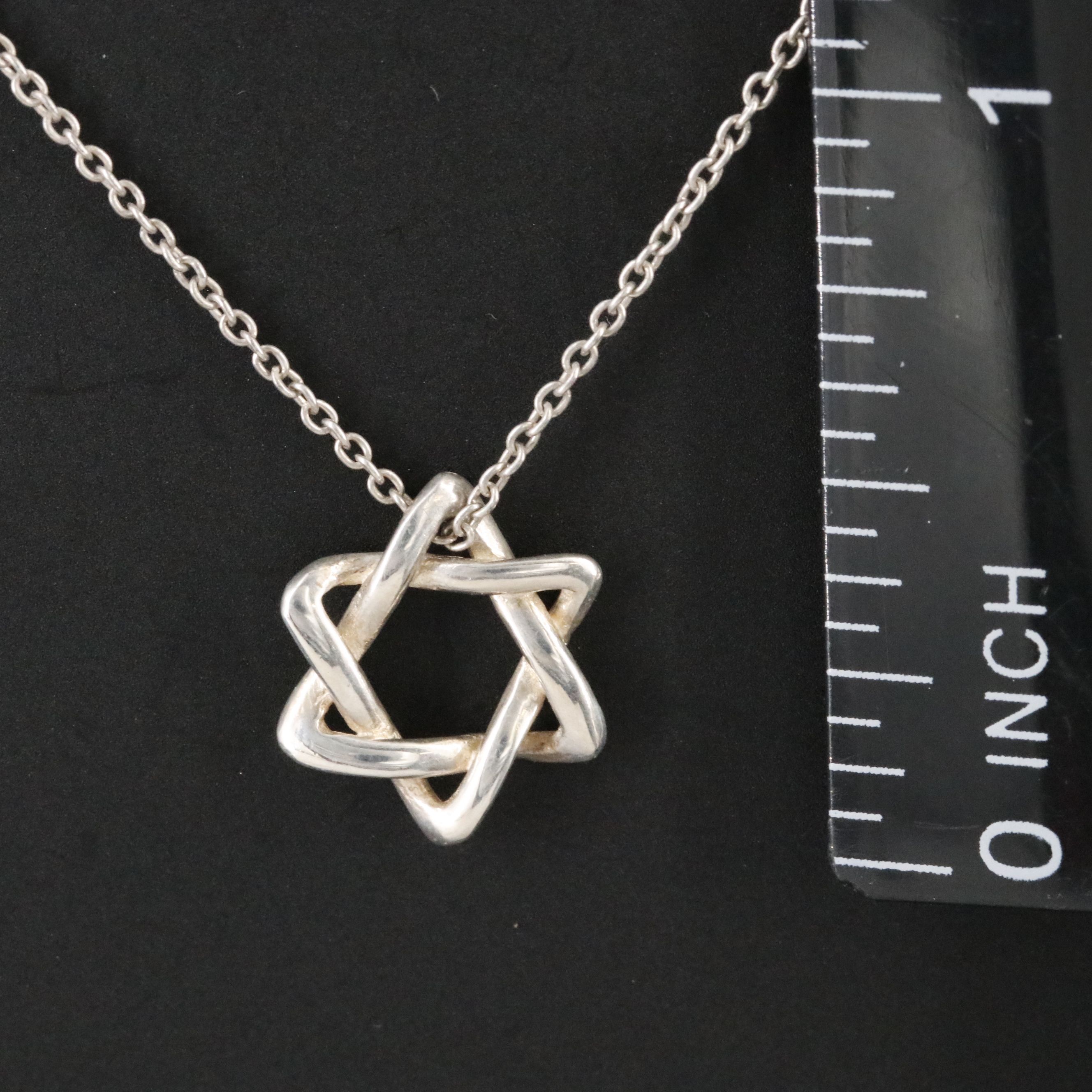 Elsa Peretti for Tiffany & Co. Sterling Star Of David Pendant Necklace