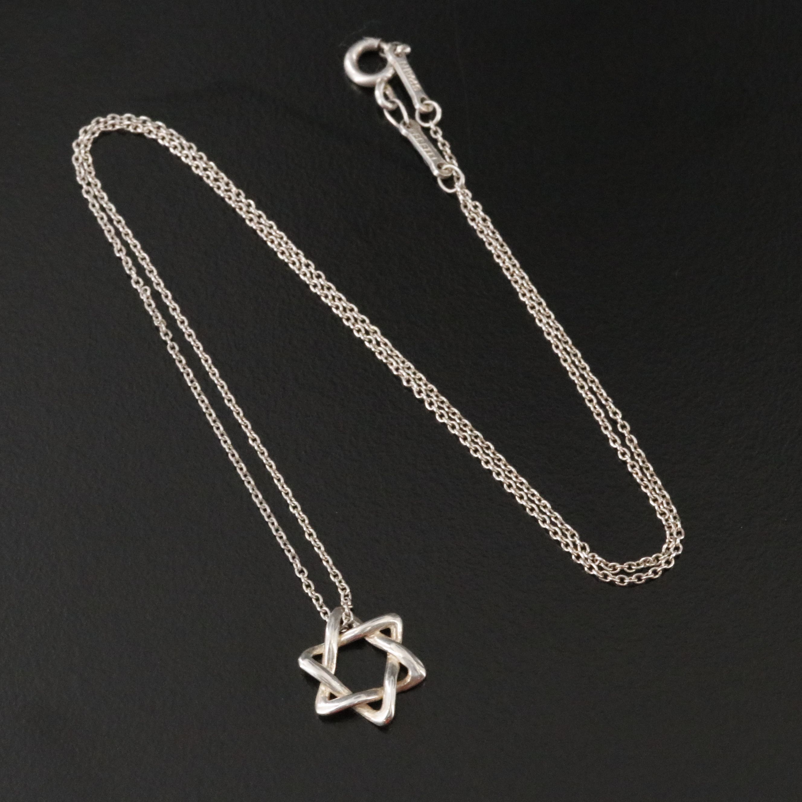 Elsa Peretti for Tiffany & Co. Sterling Star Of David Pendant Necklace