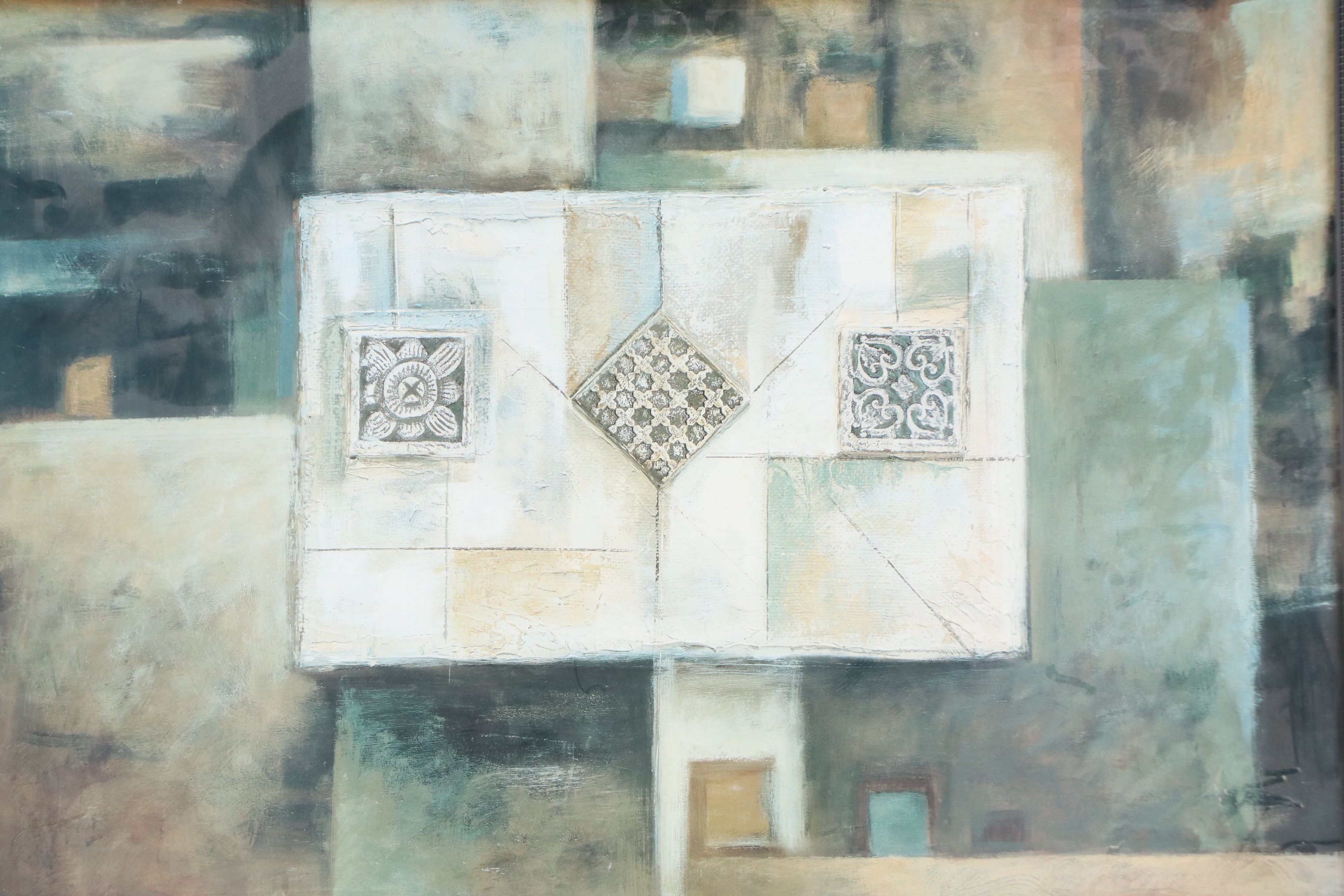 After S. Malek Offset Lithograph "Architectural Elements II," Late 20th Century