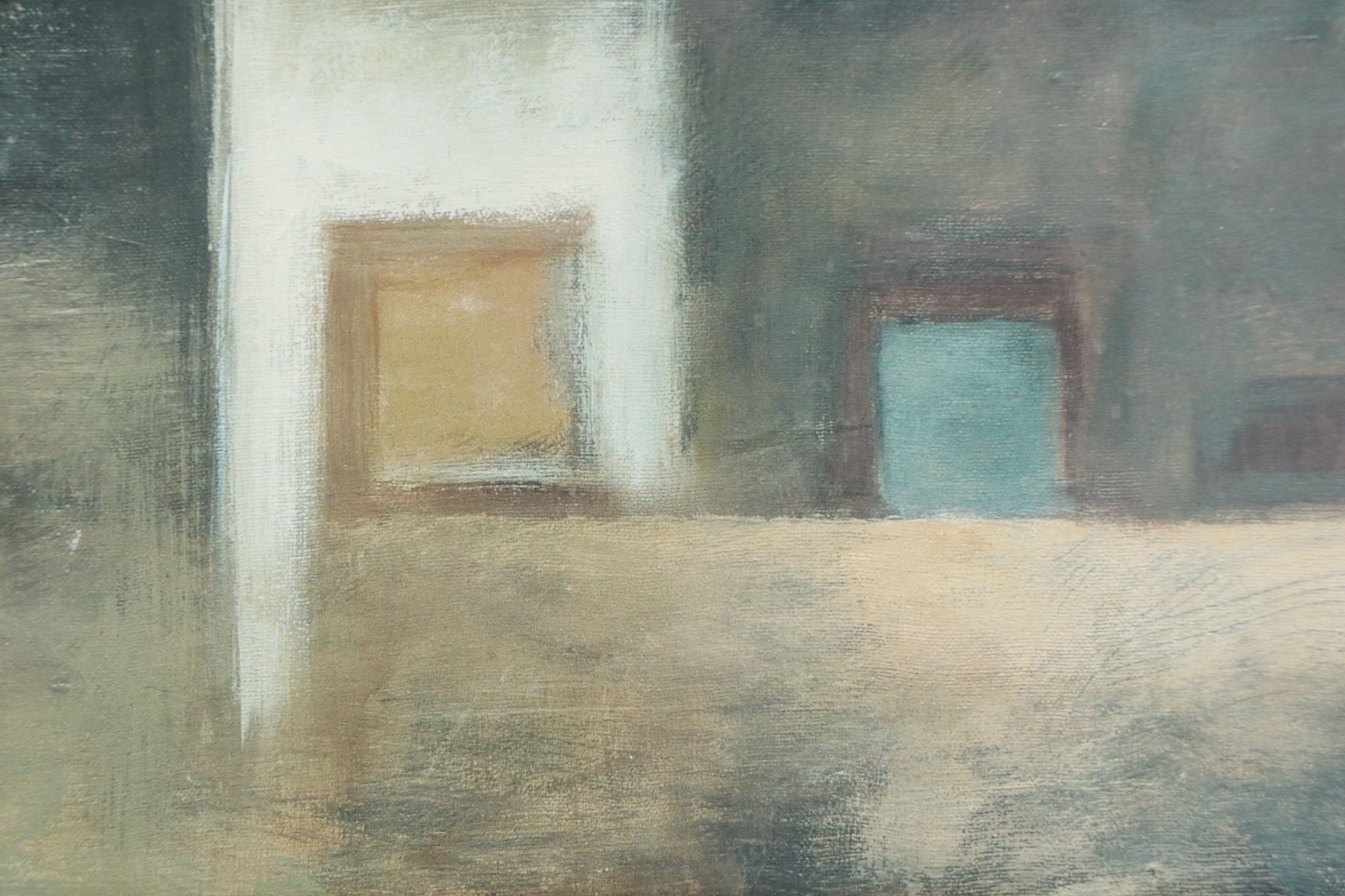 After S. Malek Offset Lithograph "Architectural Elements II," Late 20th Century