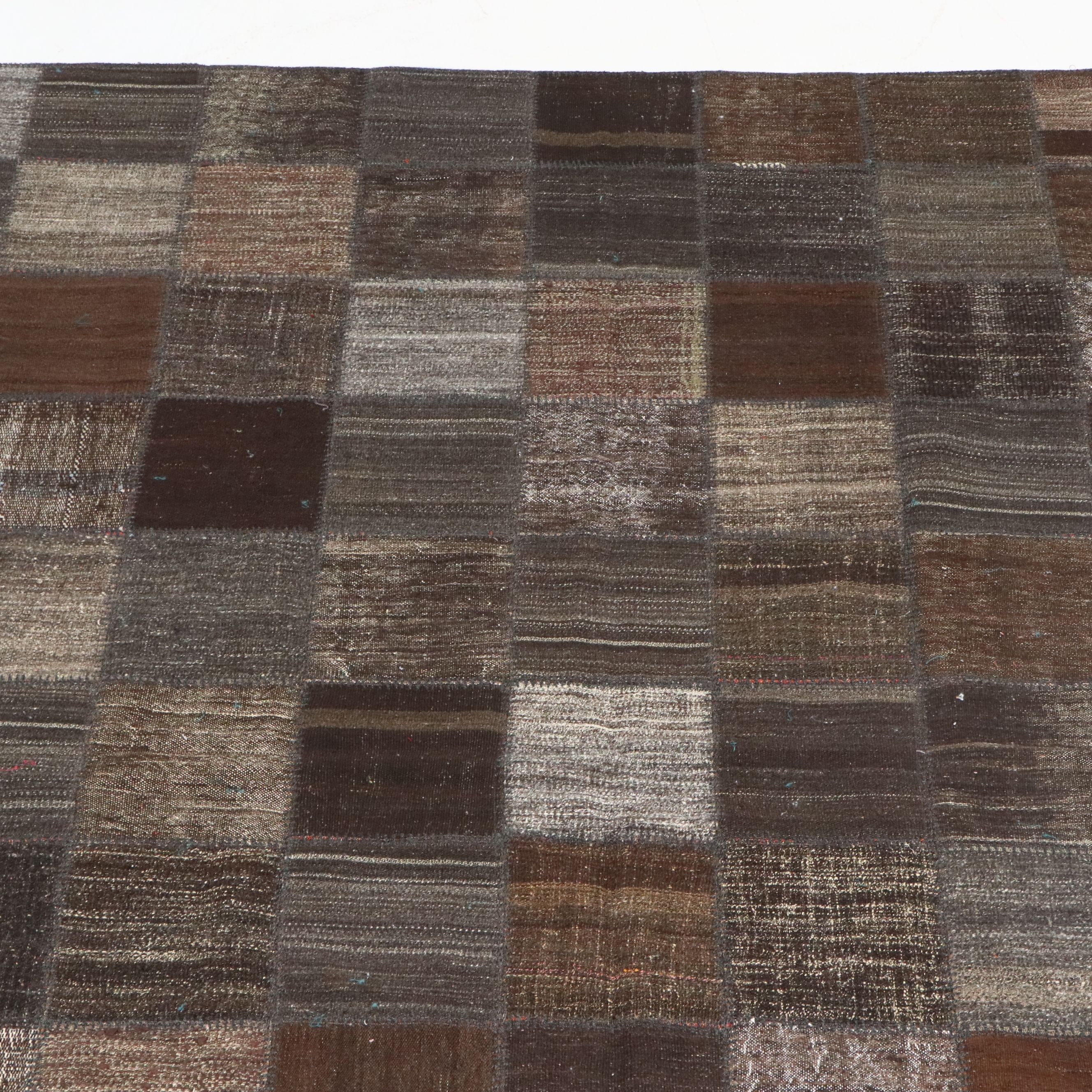 8'10 x 11'6 Handmade Turkish Patchwork Area Rug