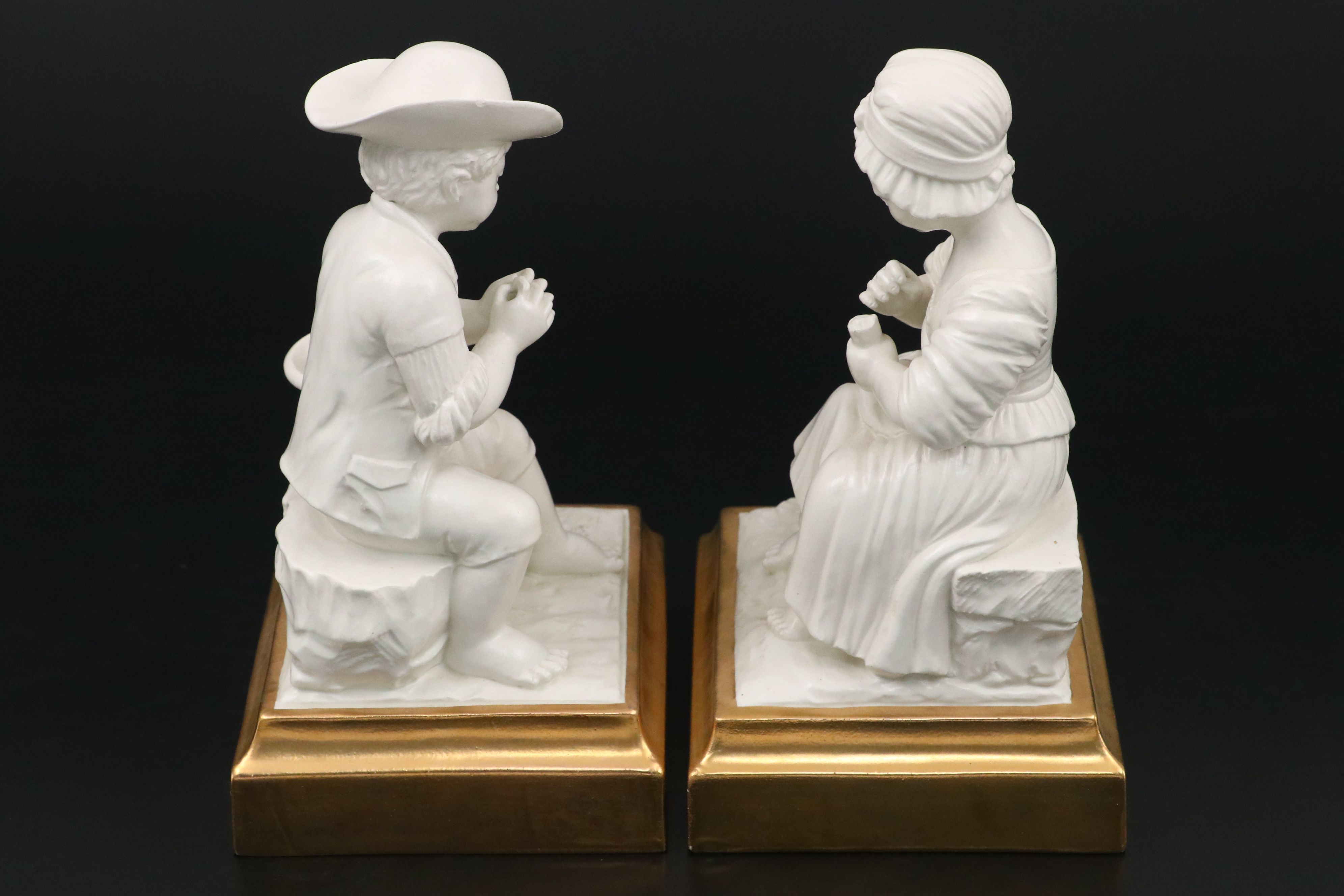 Mottahedeh Italian Severs Style Porcelain Figurines