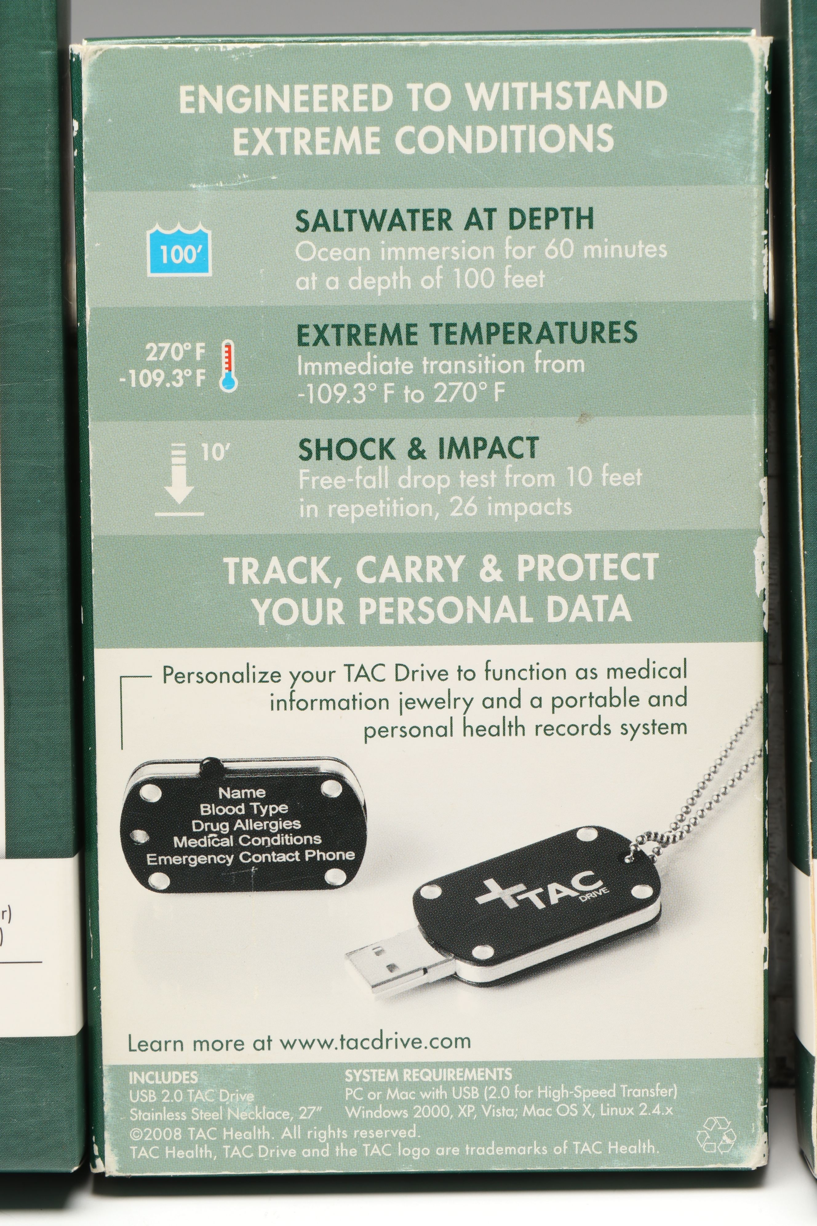 Tacdrive Rugged USB Flash Drives for Triple Aught Design