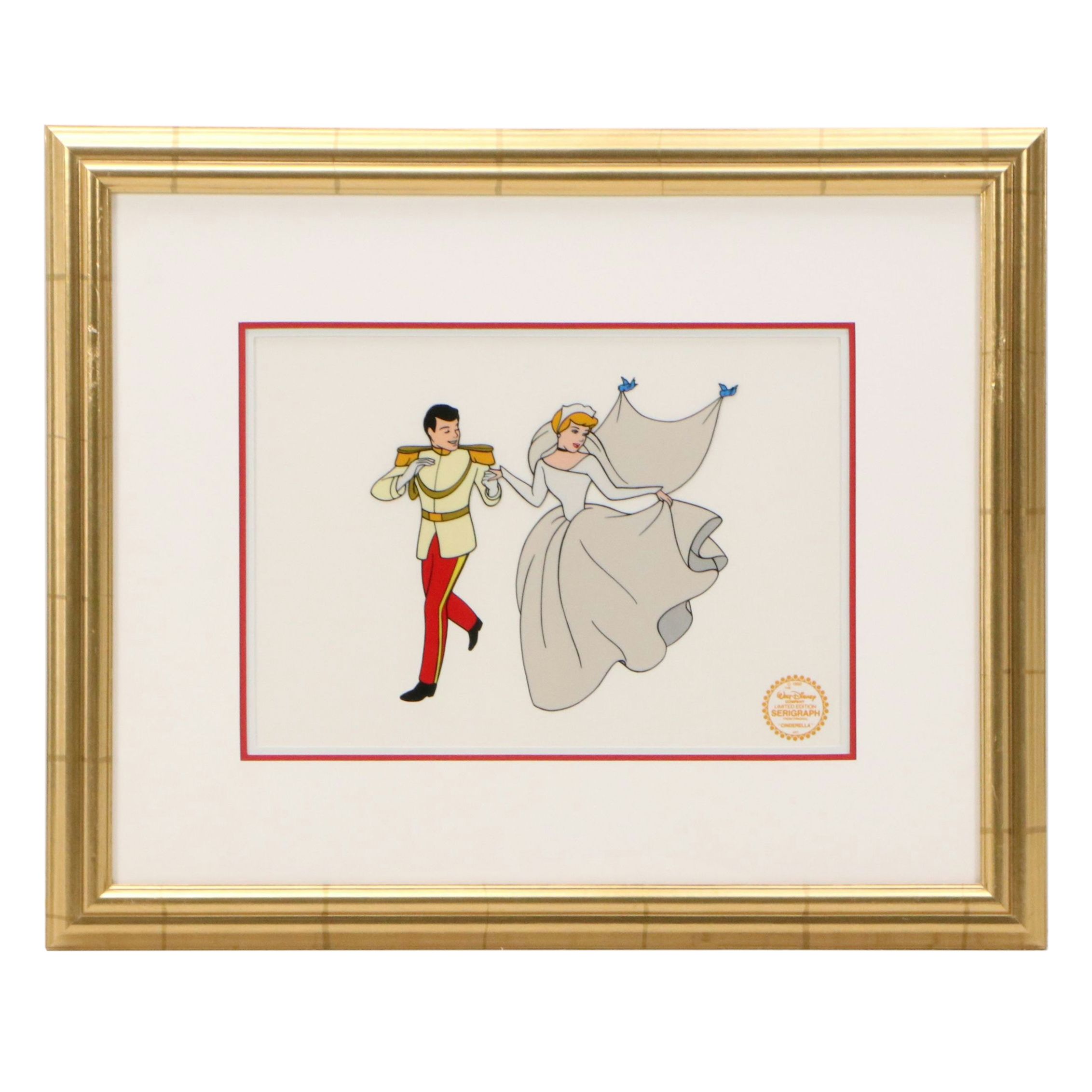 Walt Disney Animation Studio Serigraph Cel "Cinderella," Late 20th Century