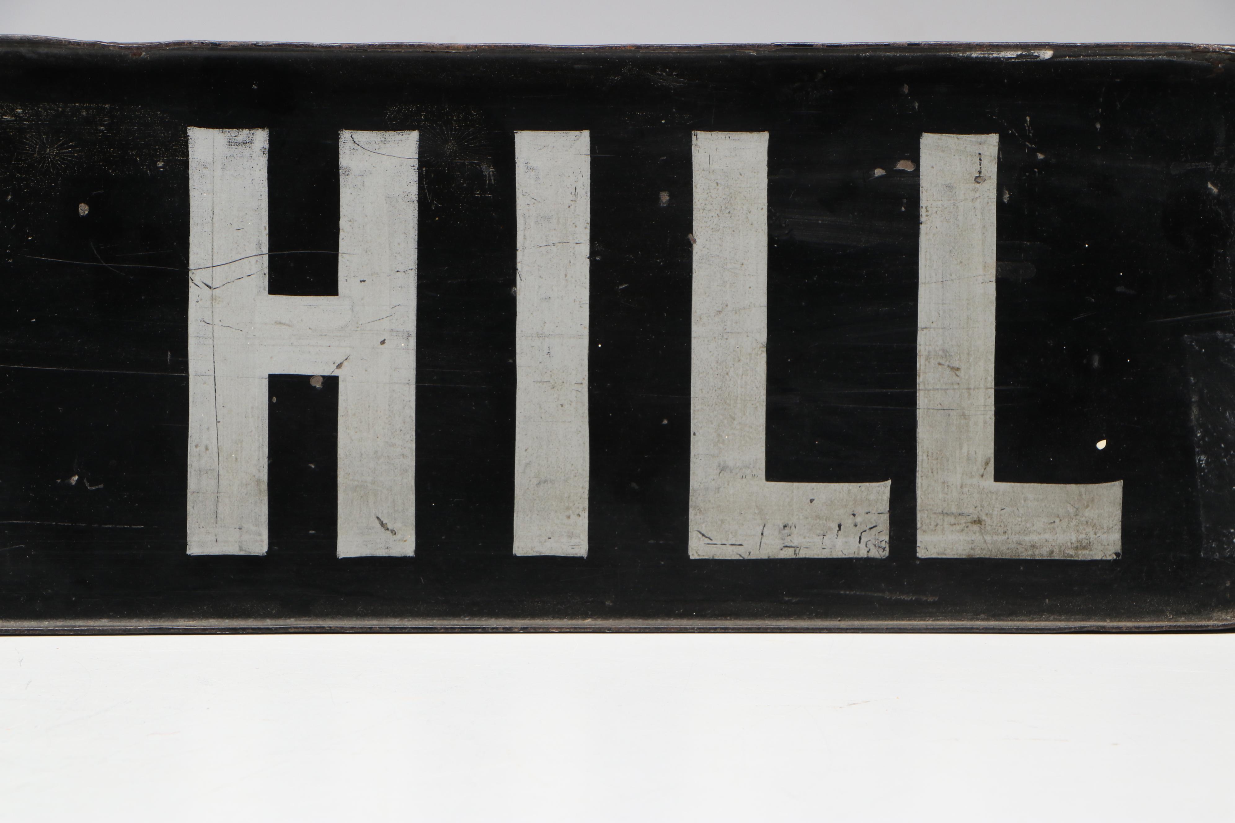 Cincinnati Carson Loop and Price Hill Metal Sign, Mid-20th Century