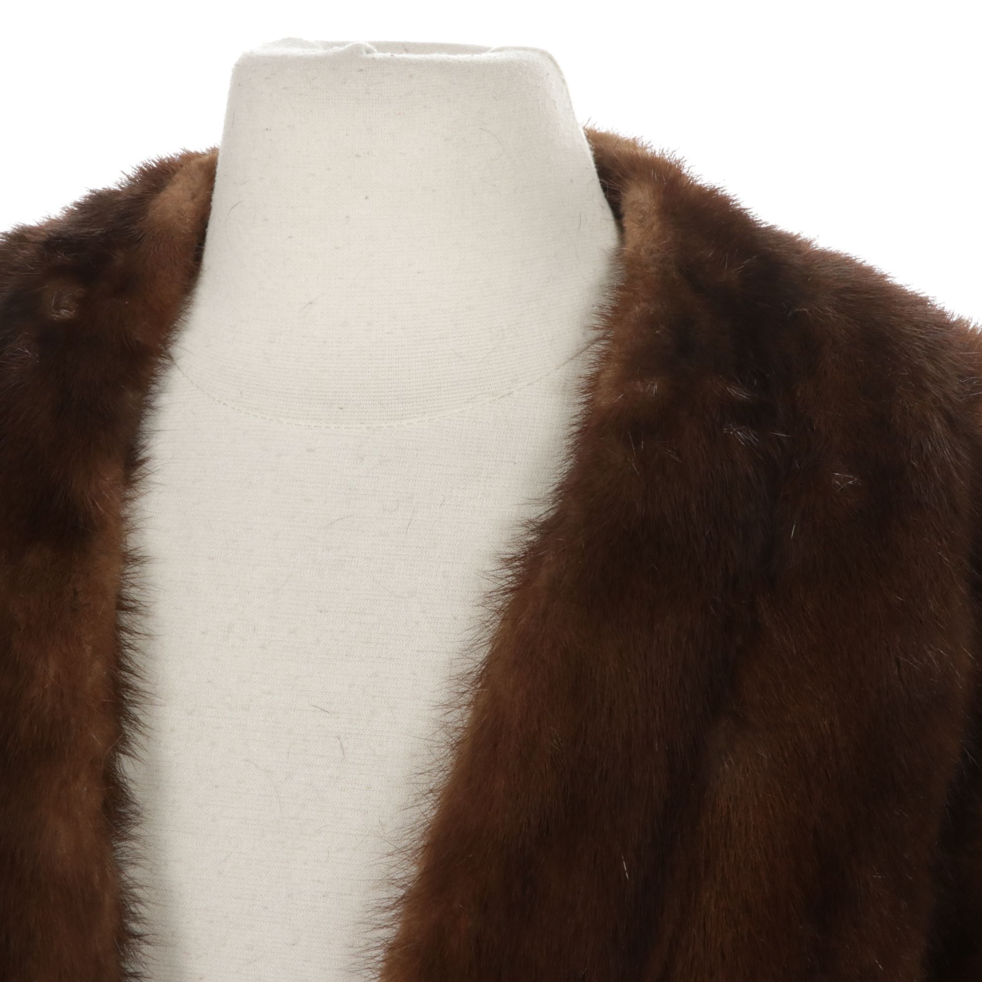 Chestnut Mink Fur Capelet Stole