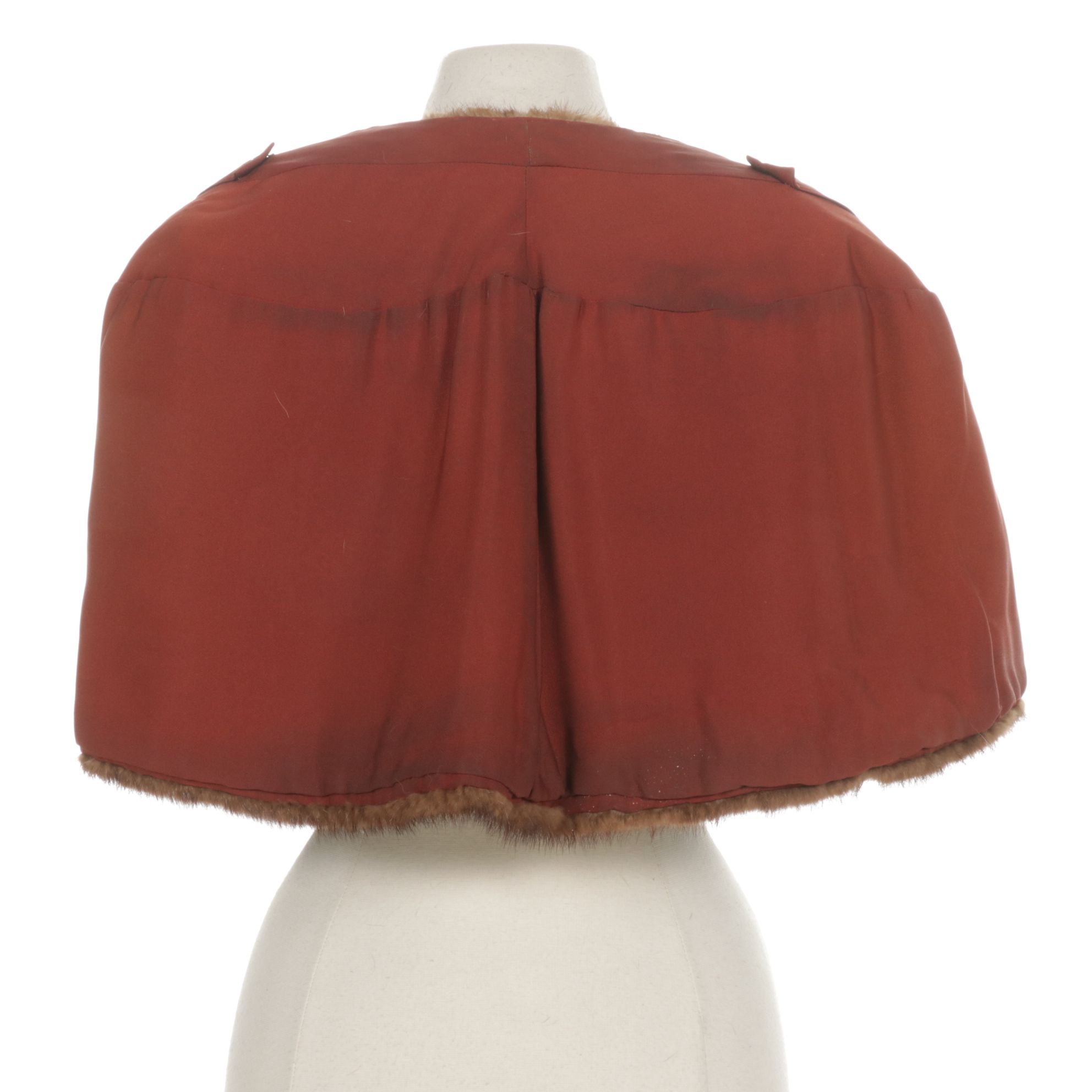 Chestnut Mink Fur Capelet Stole