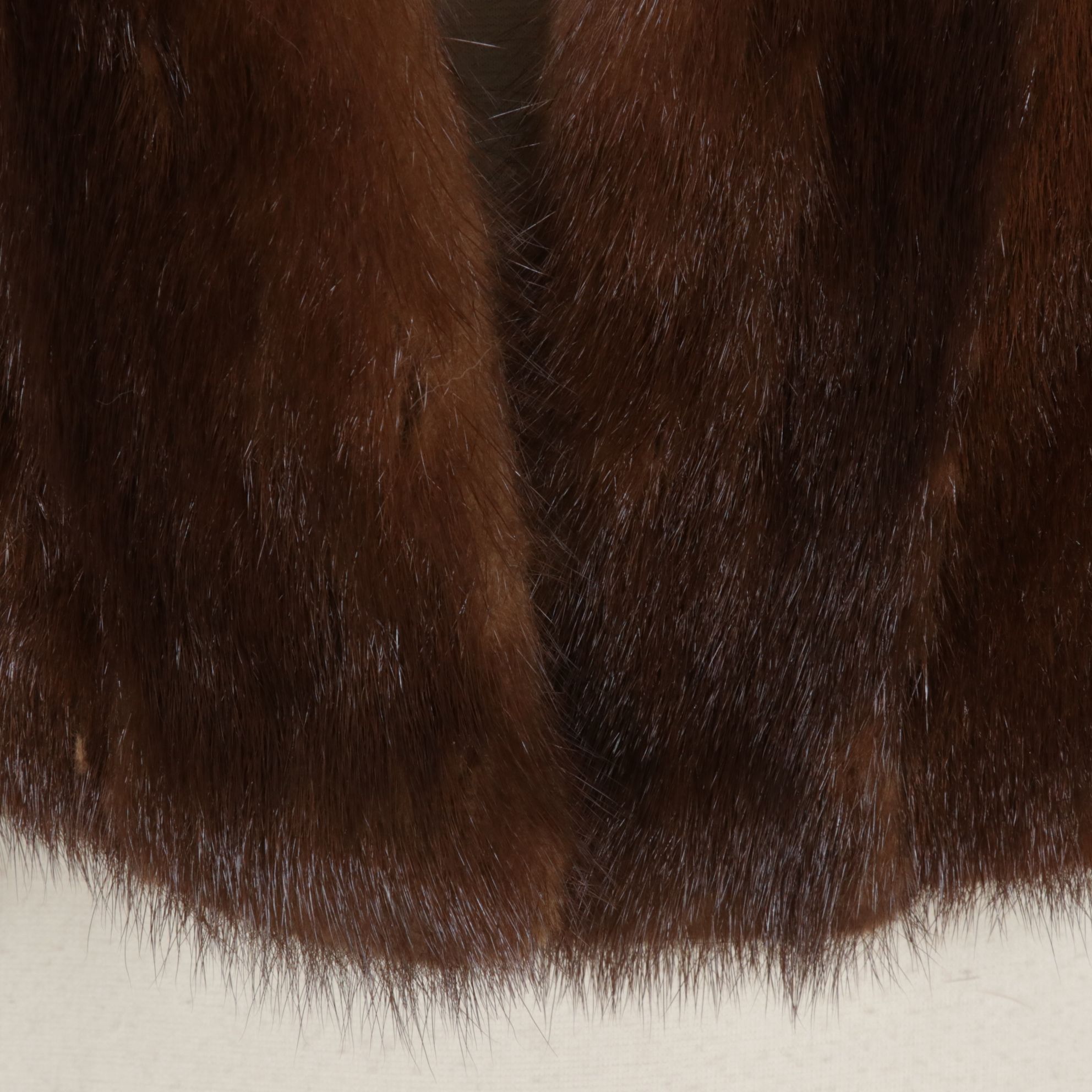 Chestnut Mink Fur Capelet Stole