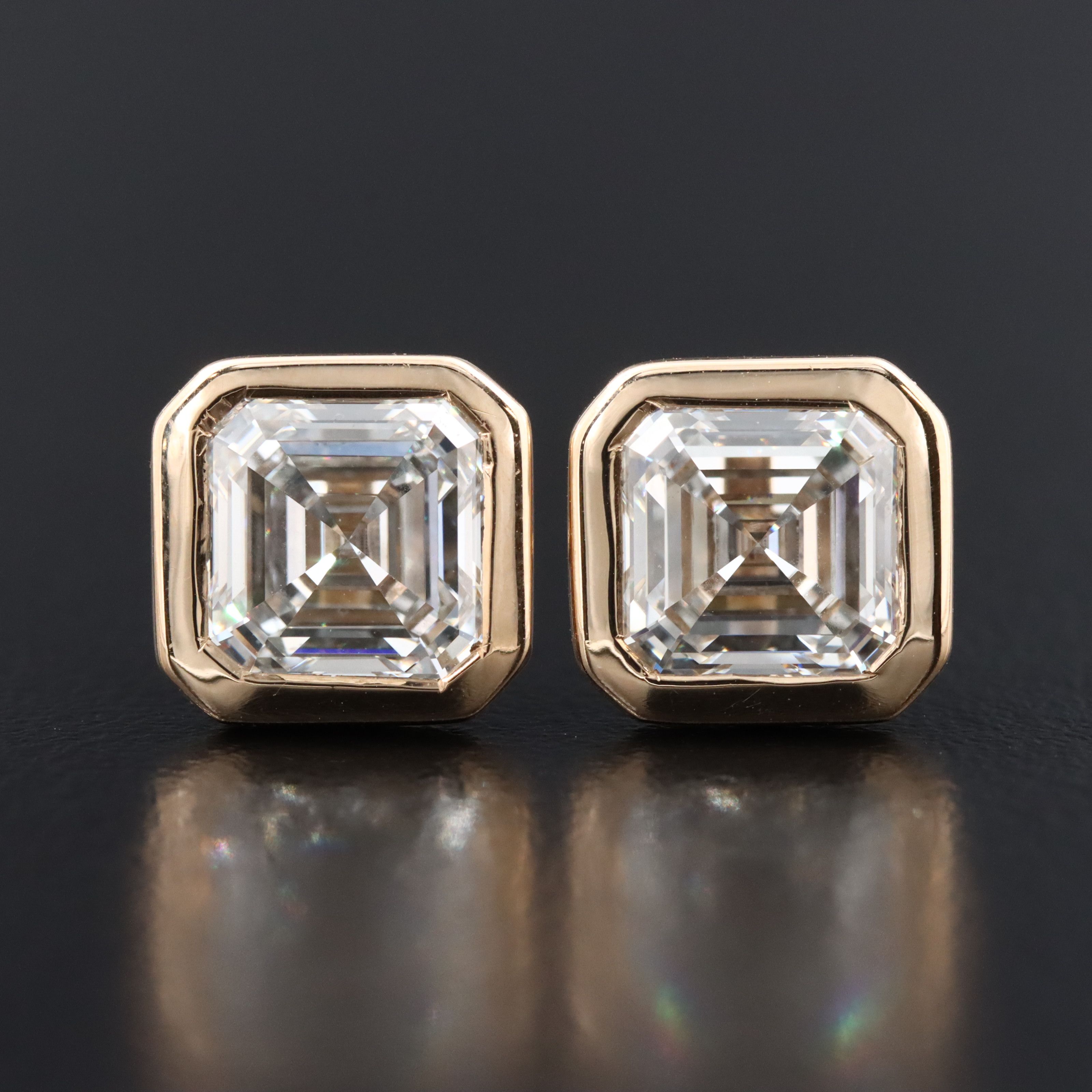 14K 4.16 CTW Lab Grown Diamond Stud Earrings with IGI Report