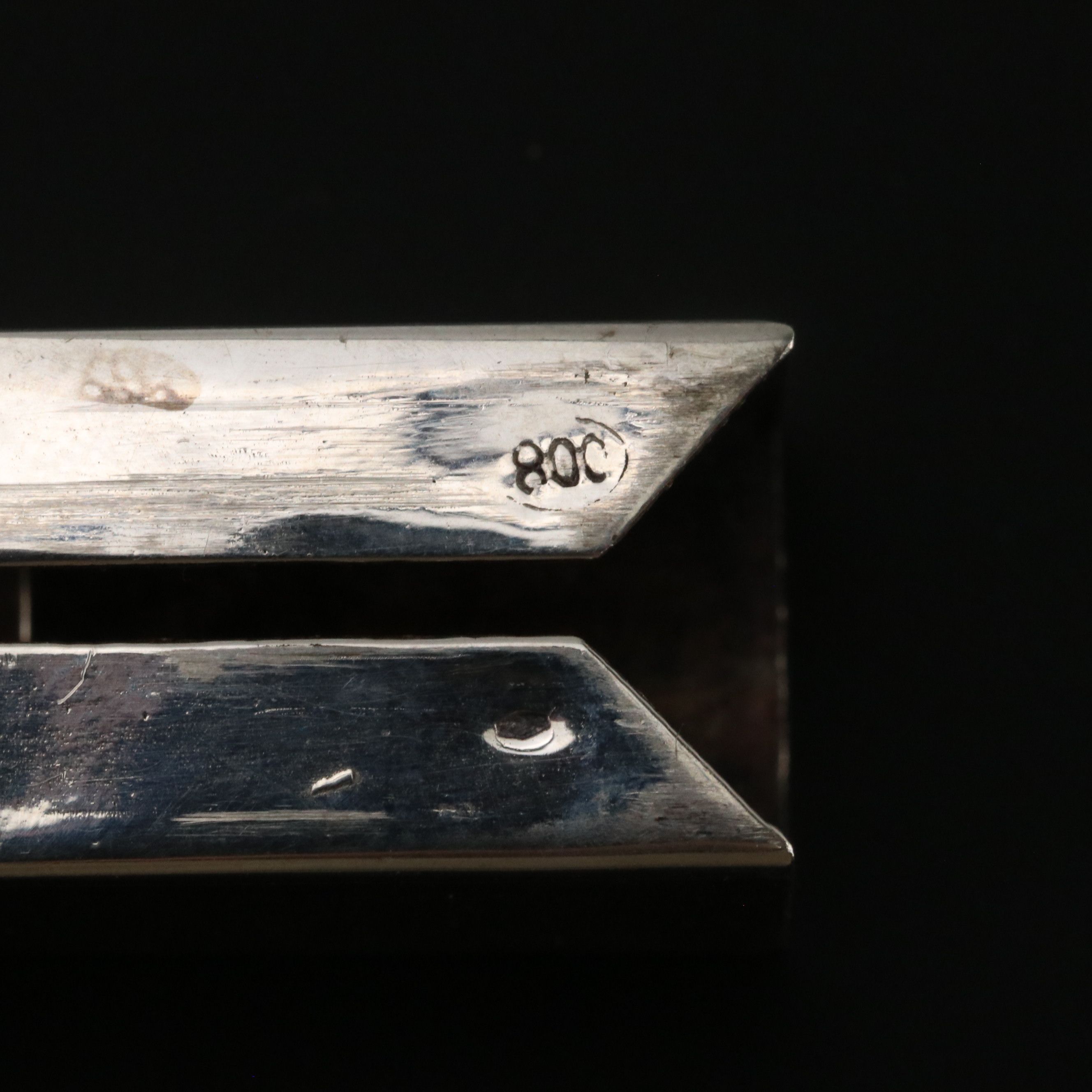 Tutunzi Rome 800 Silver Imitation Turquoise Lipstick Case with Mirror