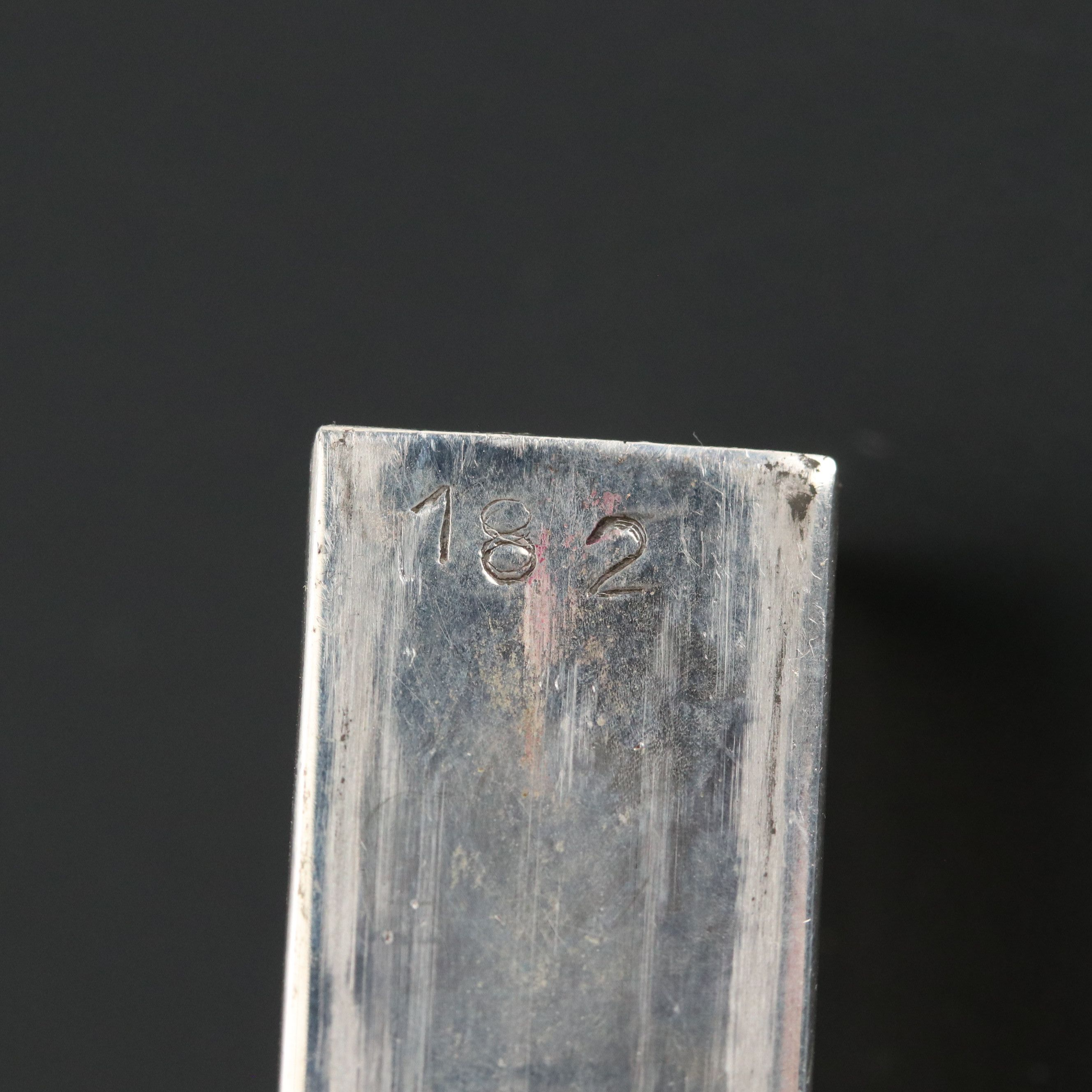 Tutunzi Rome 800 Silver Imitation Turquoise Lipstick Case with Mirror