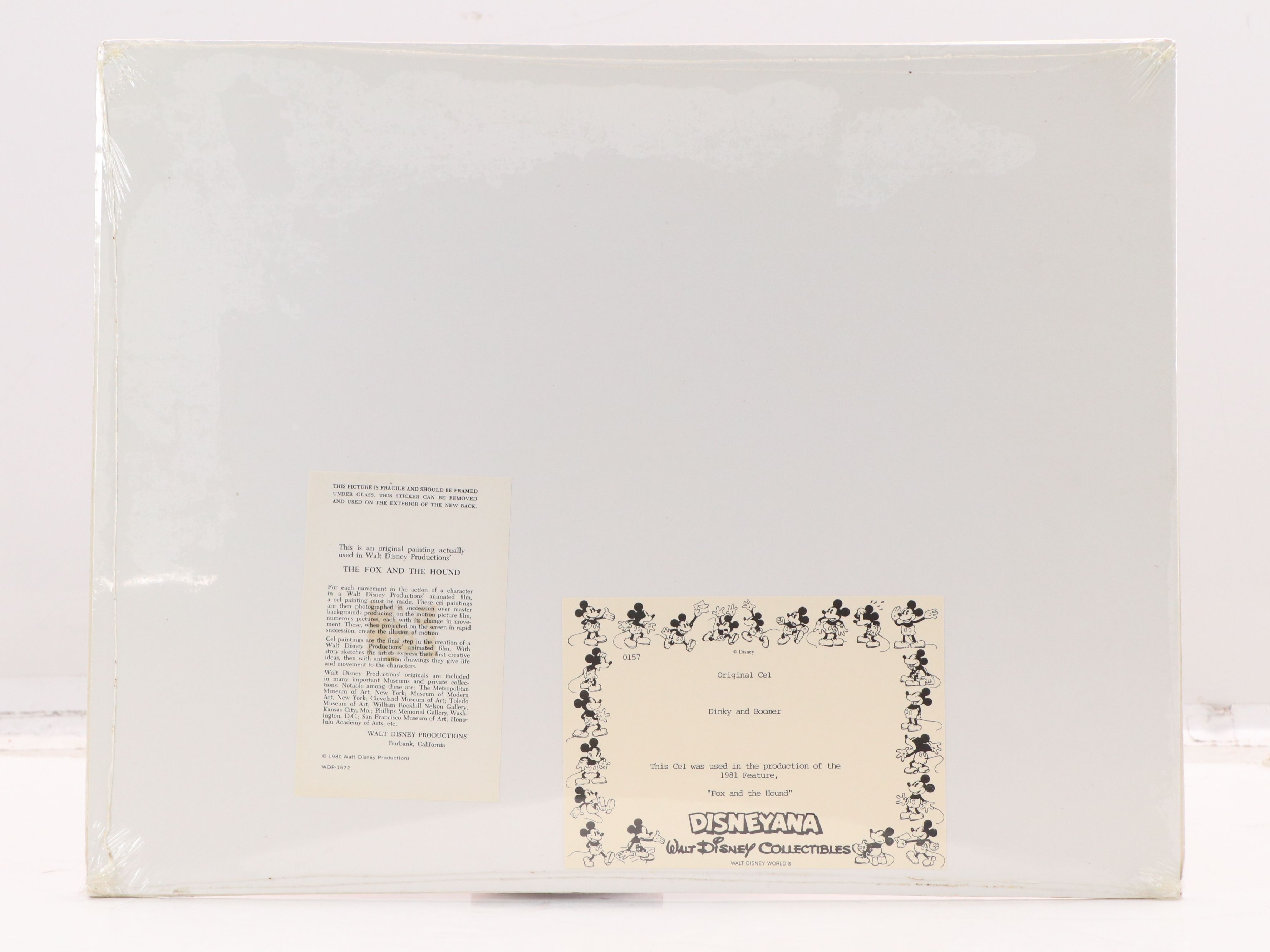 Walt Disney Sericel "The Fox and the Hound," 1980