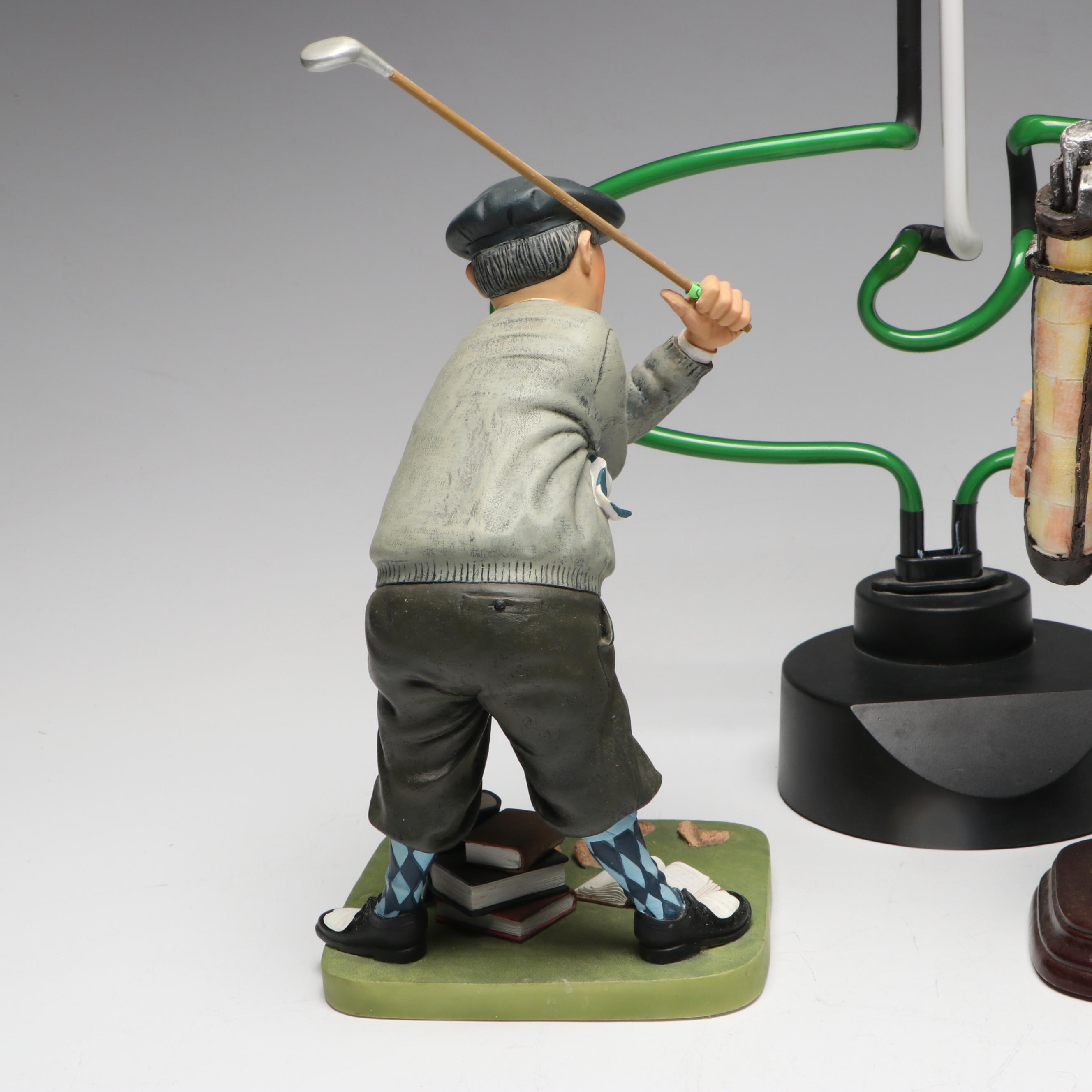 M&M "Mulligan Ville" Candy Dispenser with Golf Accent Light and More Décor