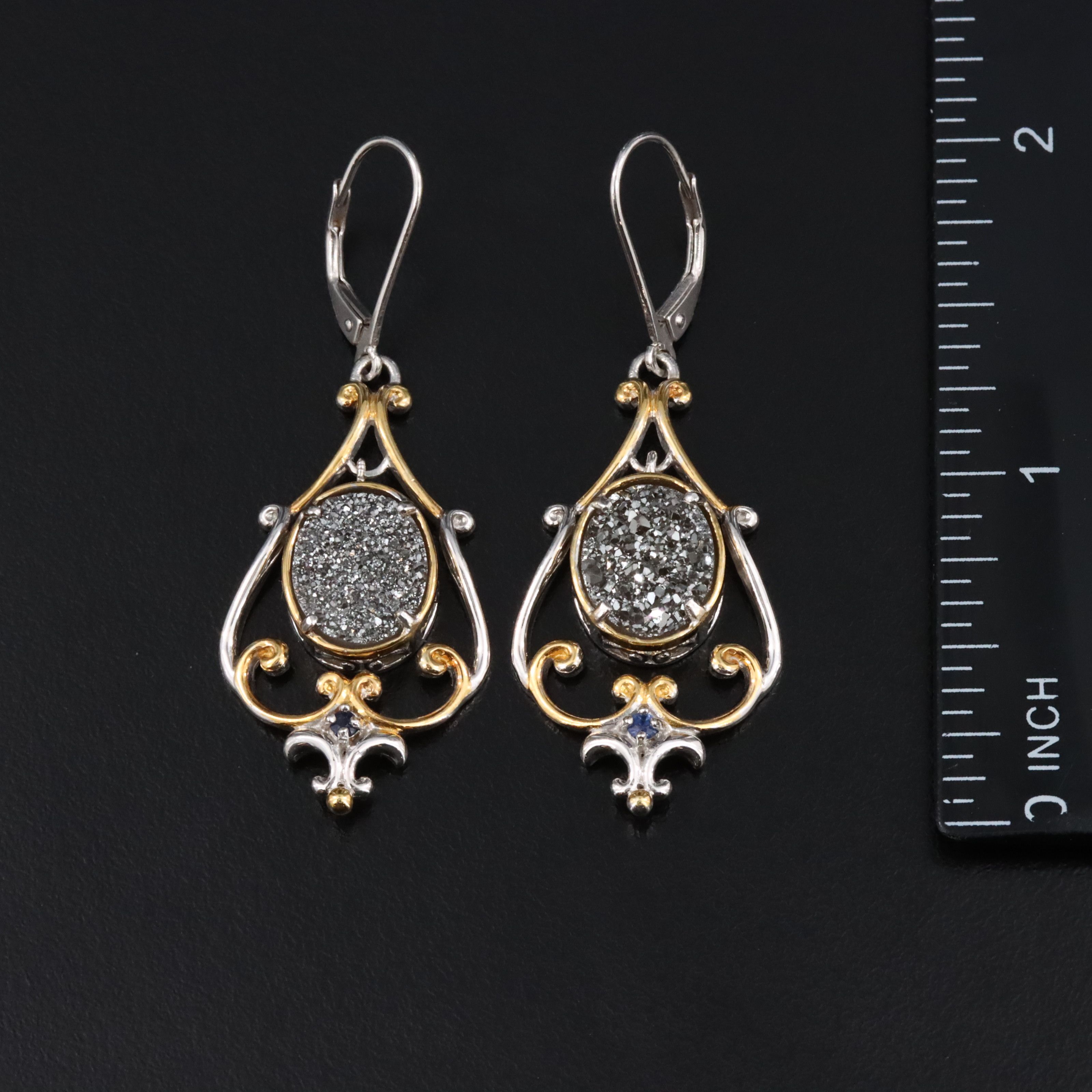 Sterling Jewelry Featuring Druzy and Sapphire