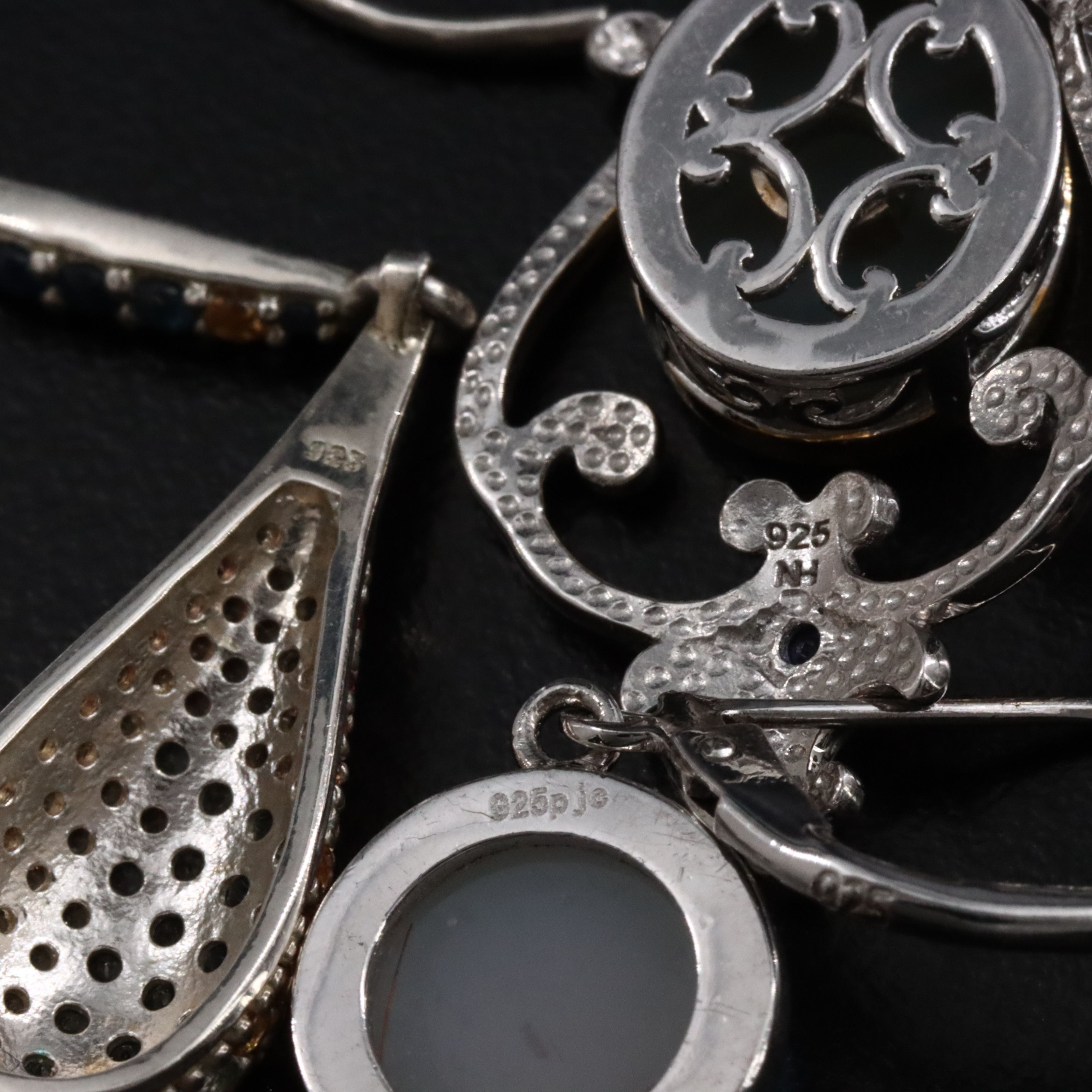 Sterling Jewelry Featuring Druzy and Sapphire