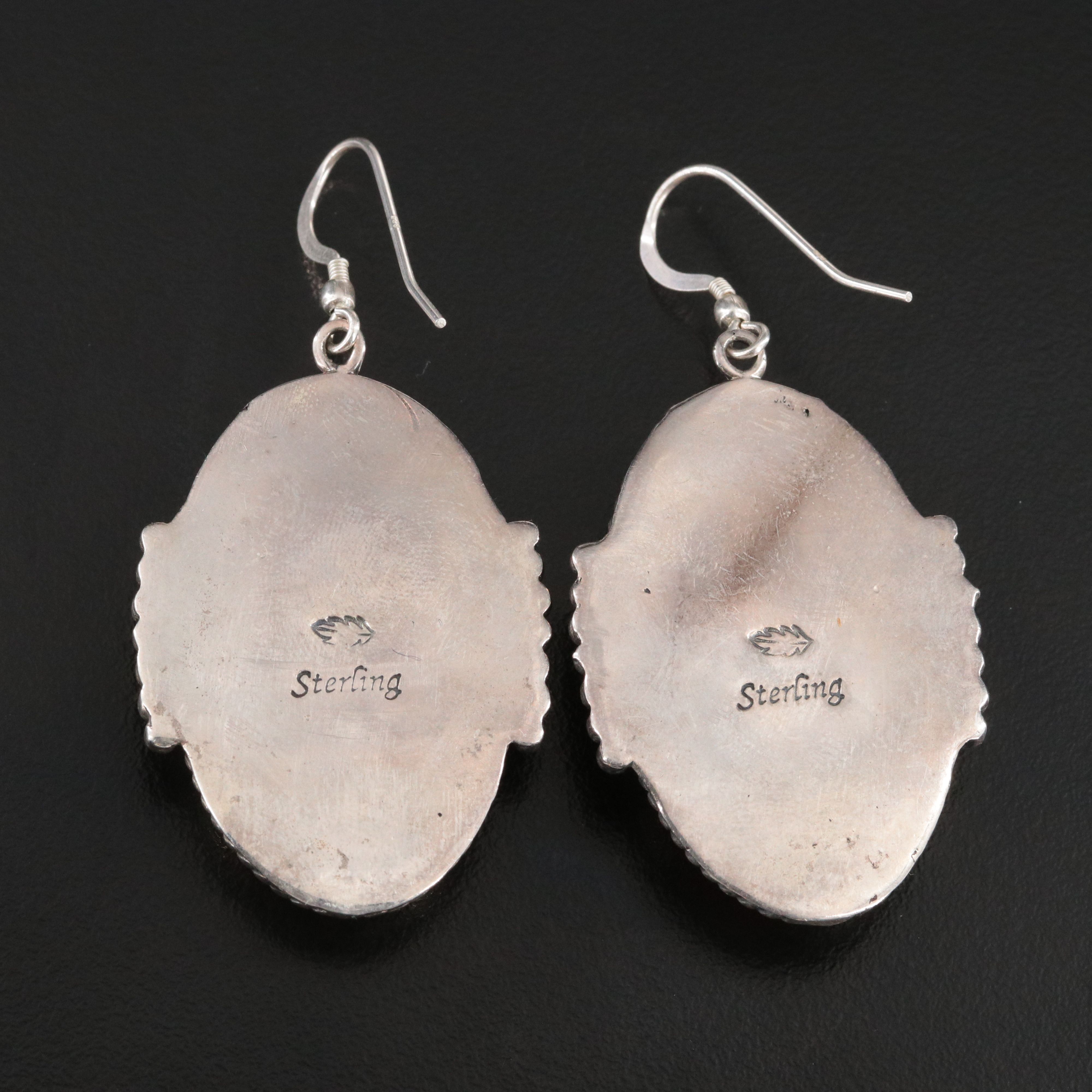 Sterling Coral Earrings