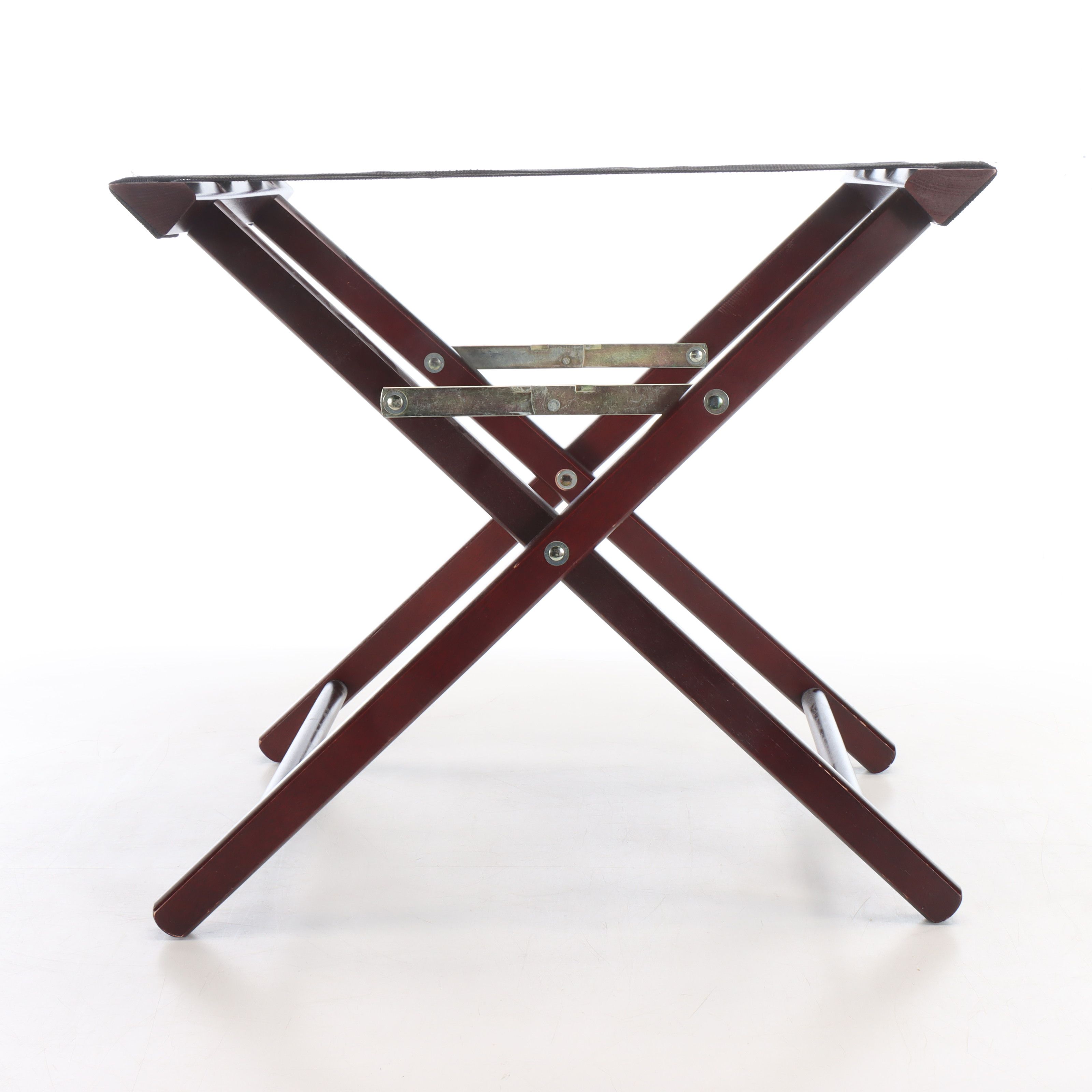 Contemporary Wood Folding Luggage Stand