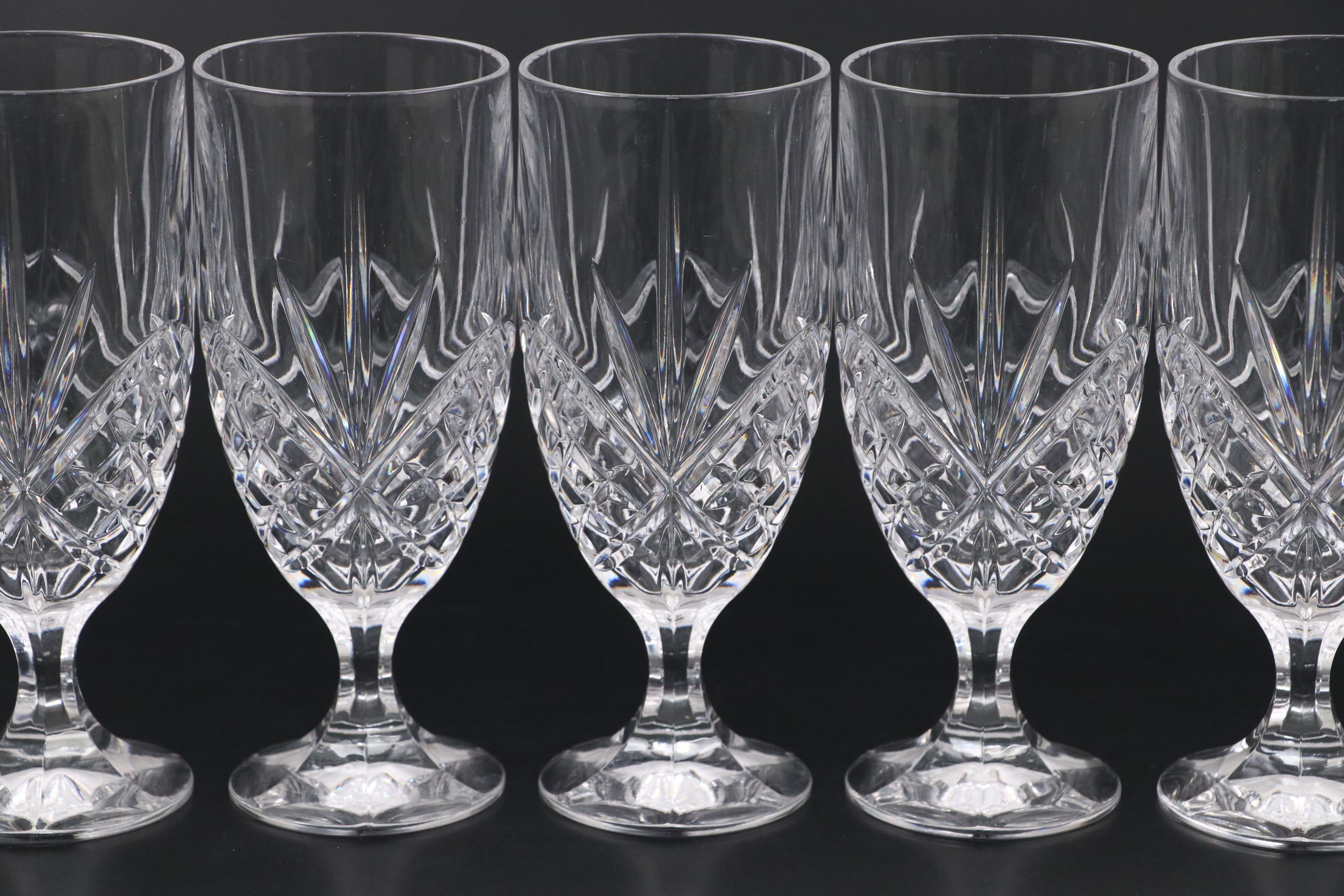 Godinger "Dublin" Cut Crystal Iced Tea Glasses