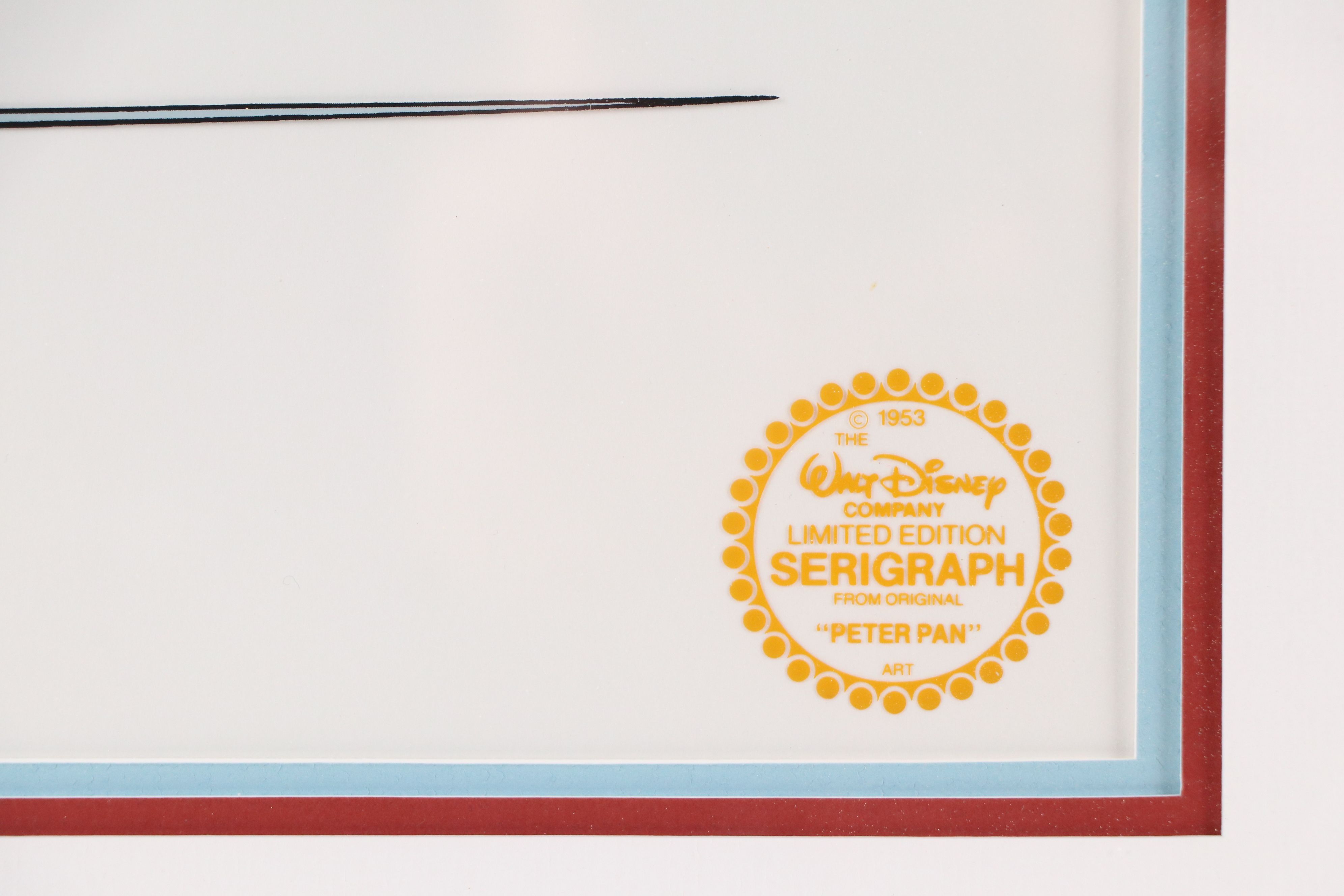 Walt Disney Sericel "Peter Pan"