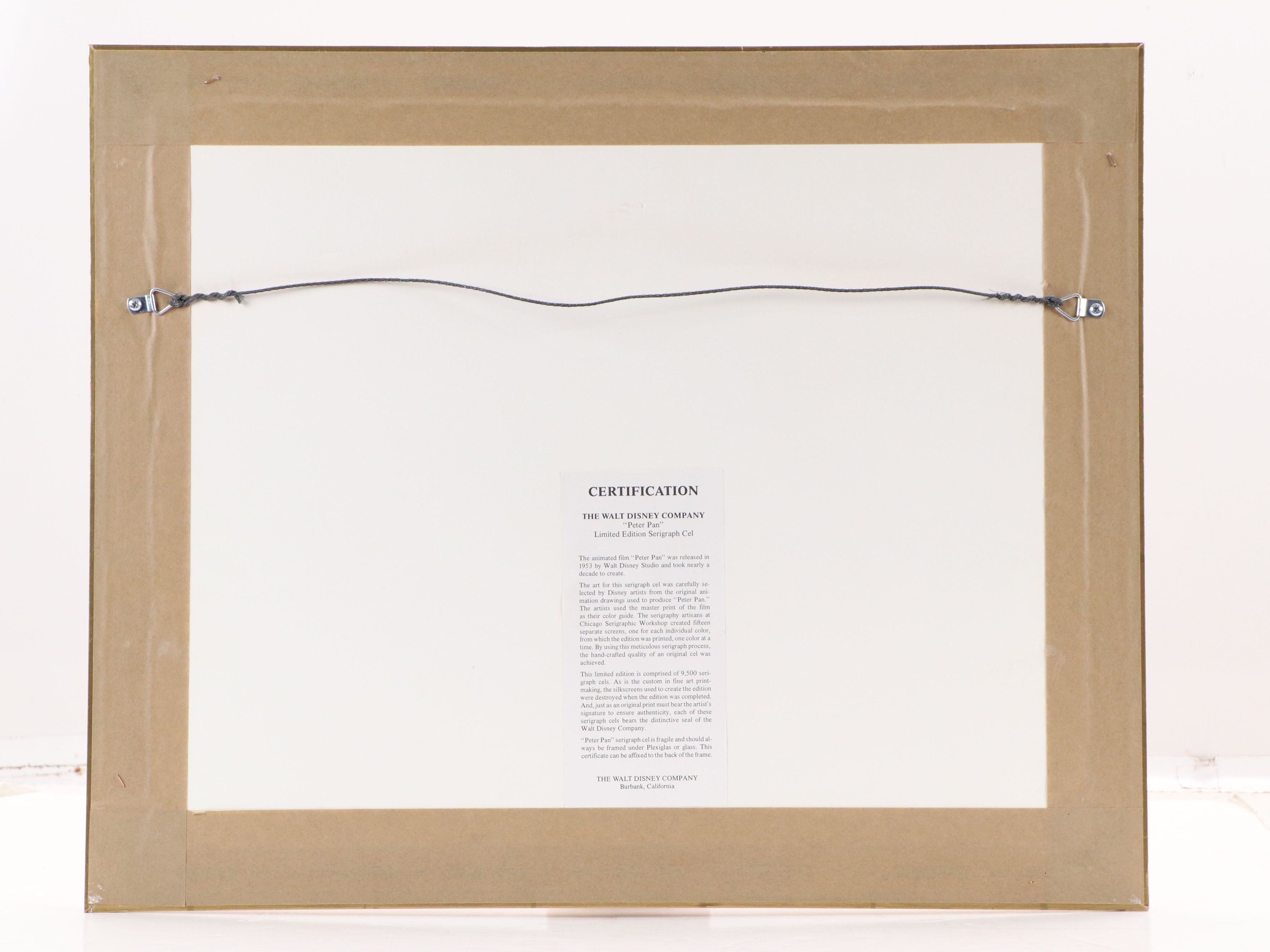 Walt Disney Sericel "Peter Pan"