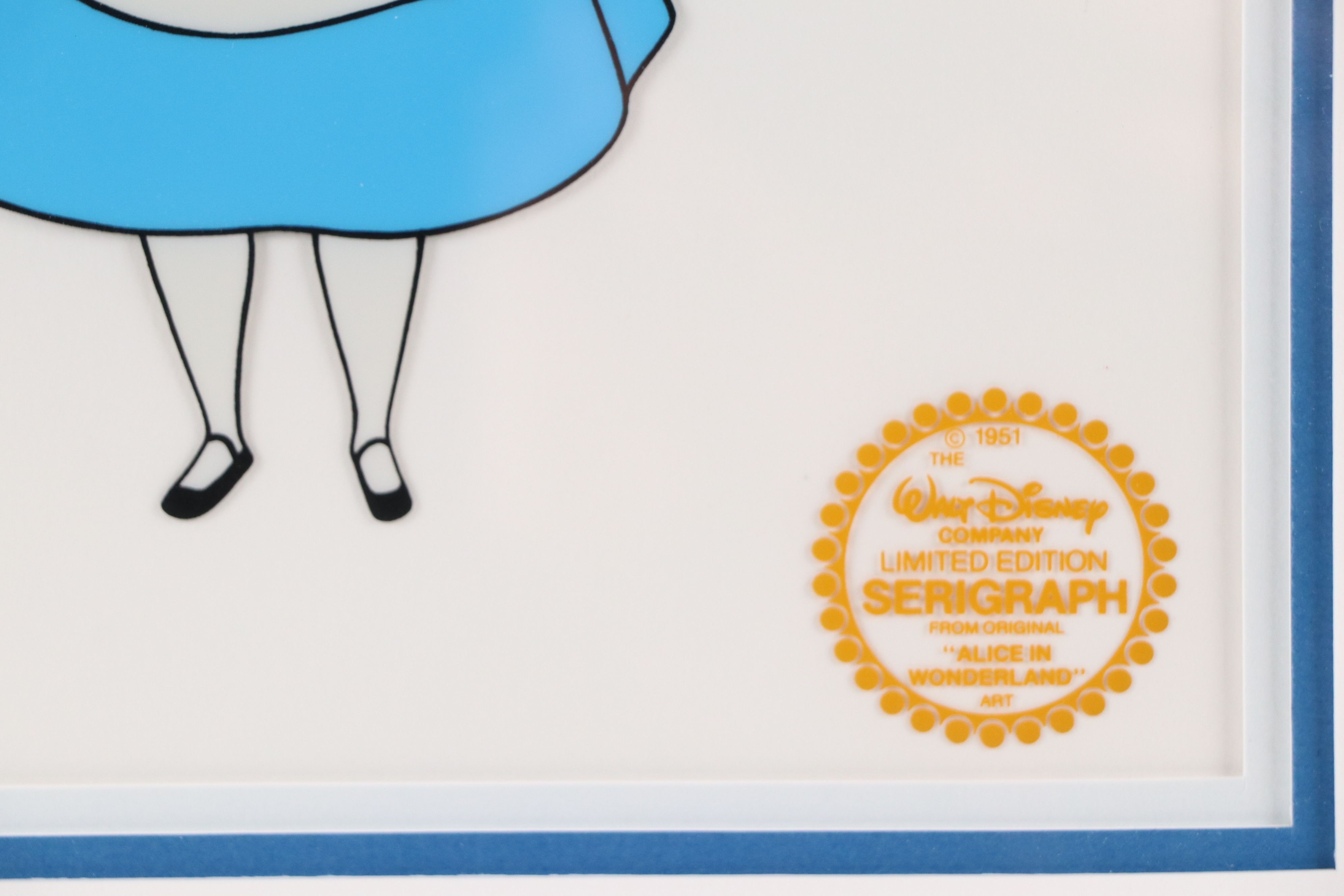 Walt Disney Sericel "Alice In Wonderland"