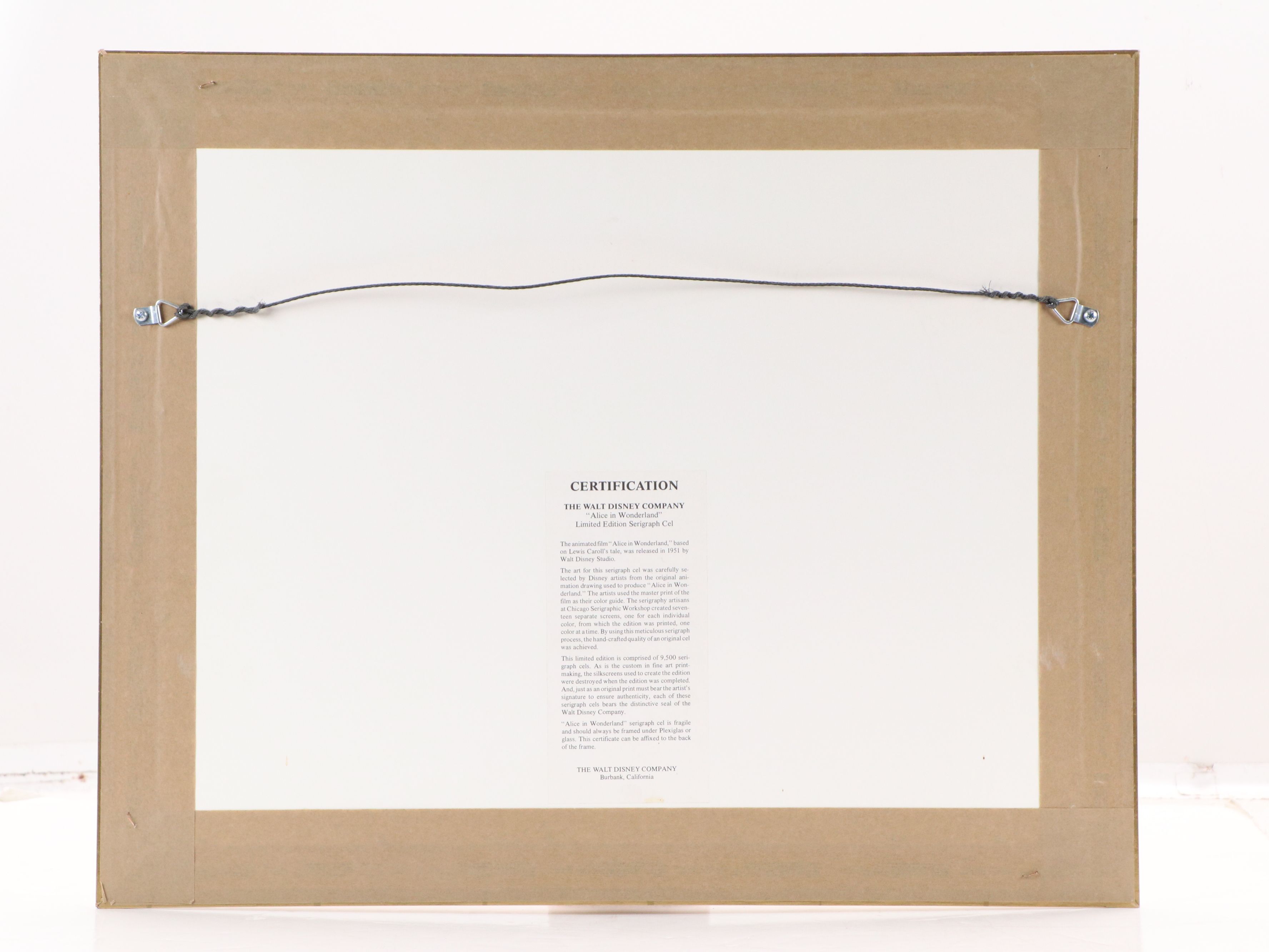 Walt Disney Sericel "Alice In Wonderland"