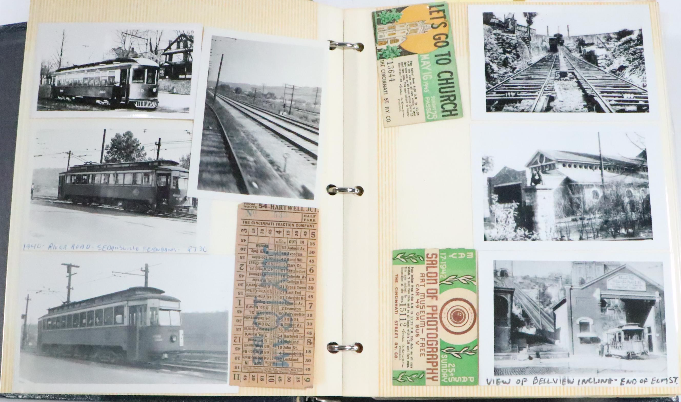 Cincinnati Streetcar Photographs and Passes, Early to Mid-20th Century