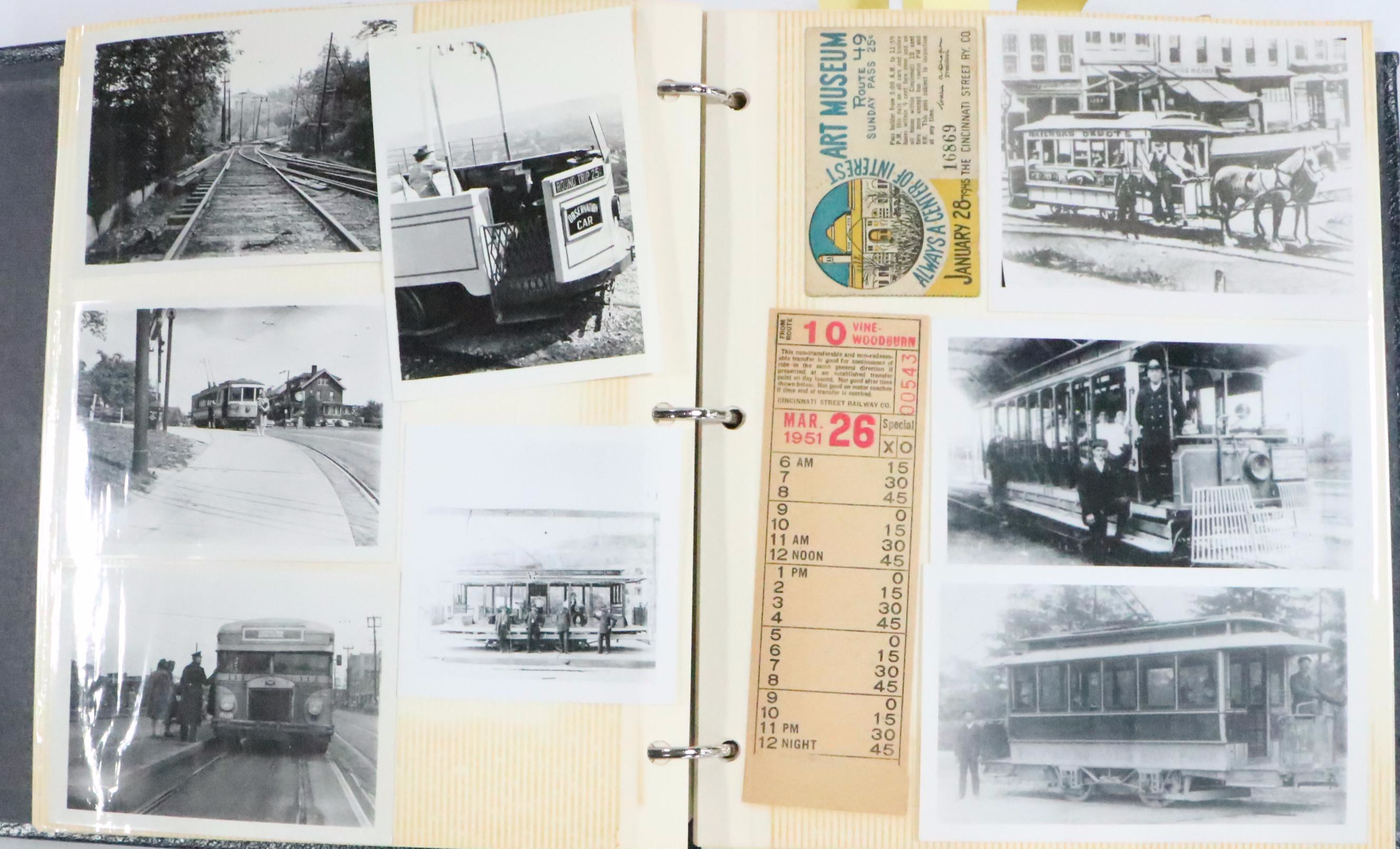Cincinnati Streetcar Photographs and Passes, Early to Mid-20th Century