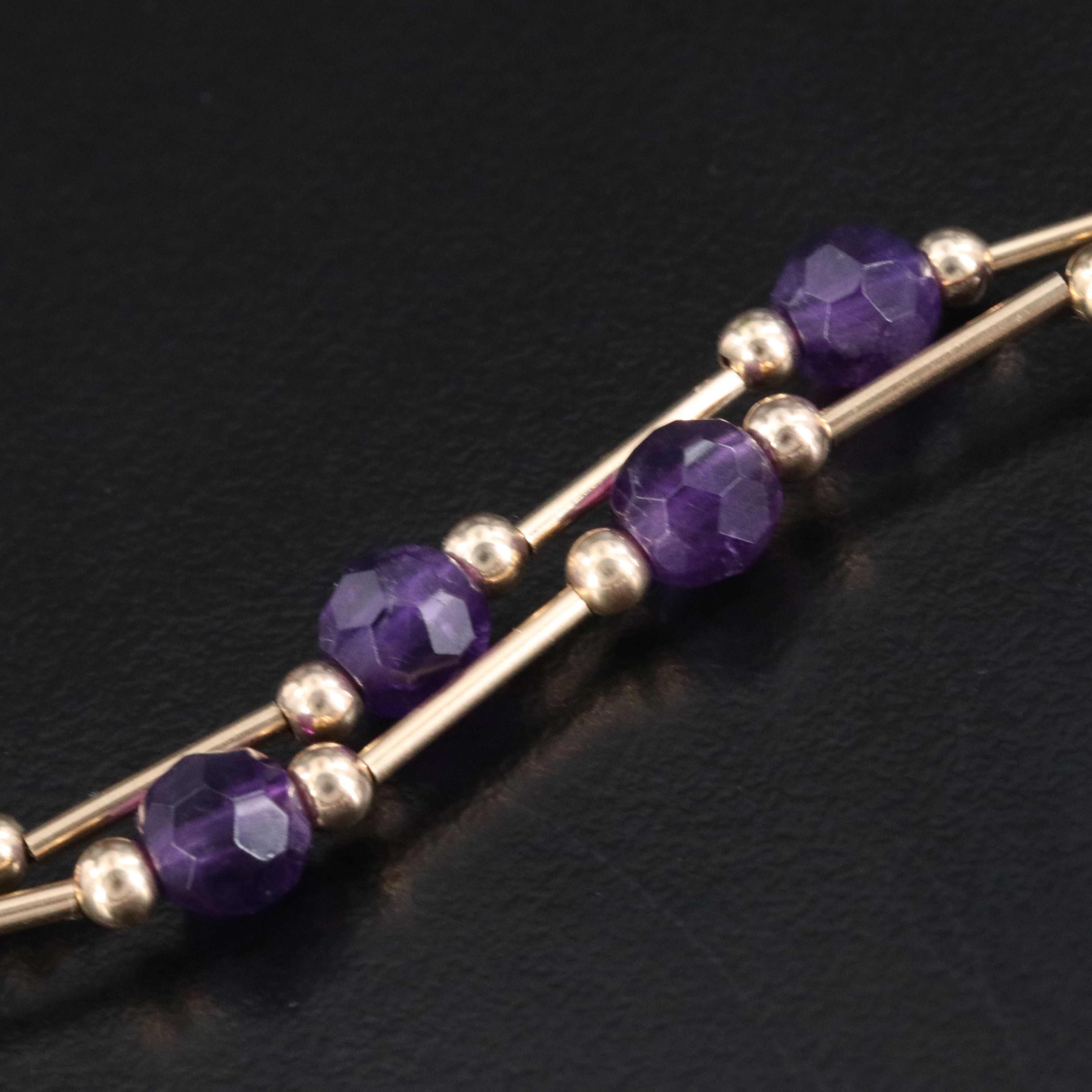 14K Amethyst Necklace