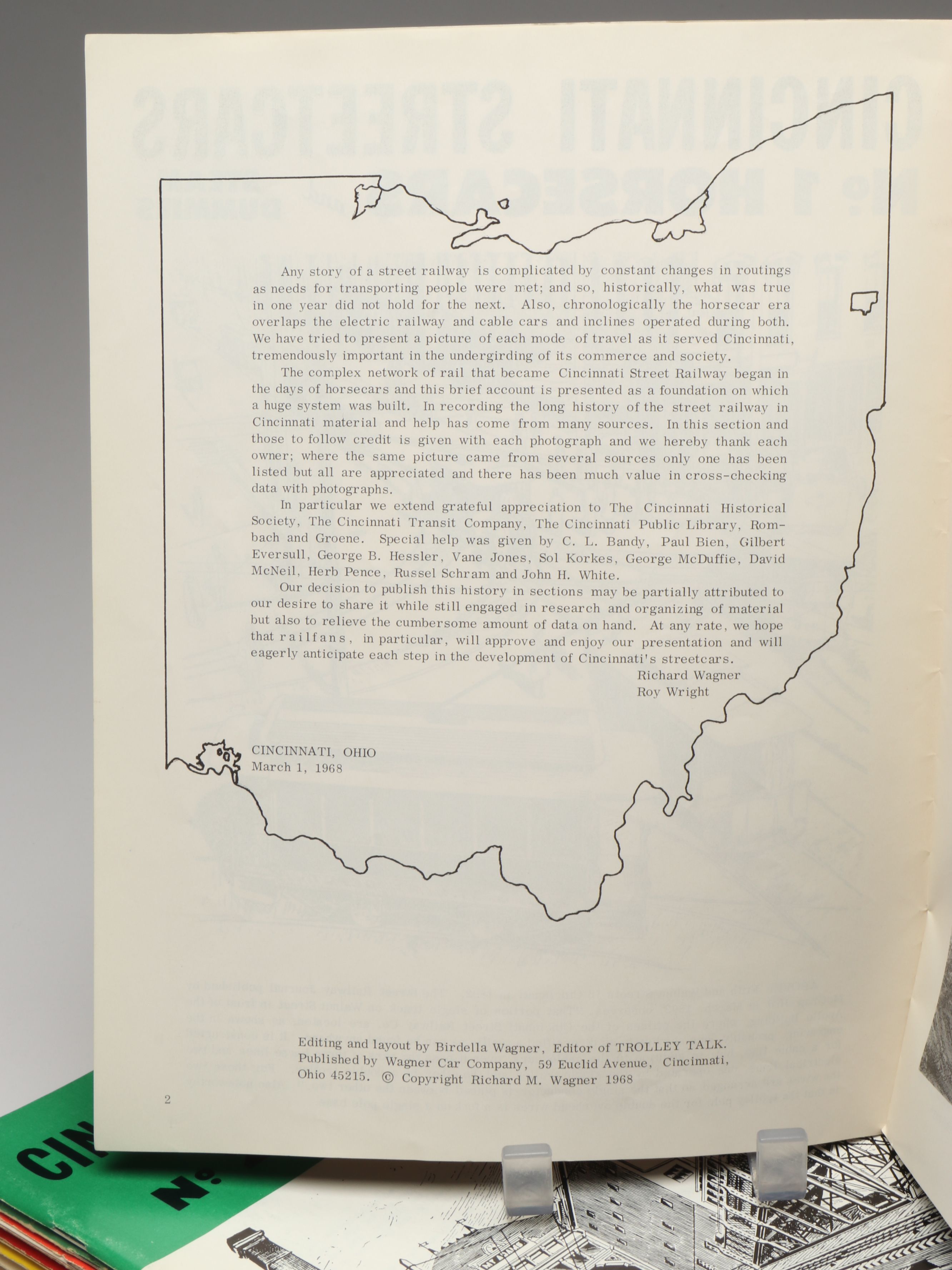 "Cincinnati Streetcars" by Richard Wagner and Roy Wright Full Set, Mid-20th C.