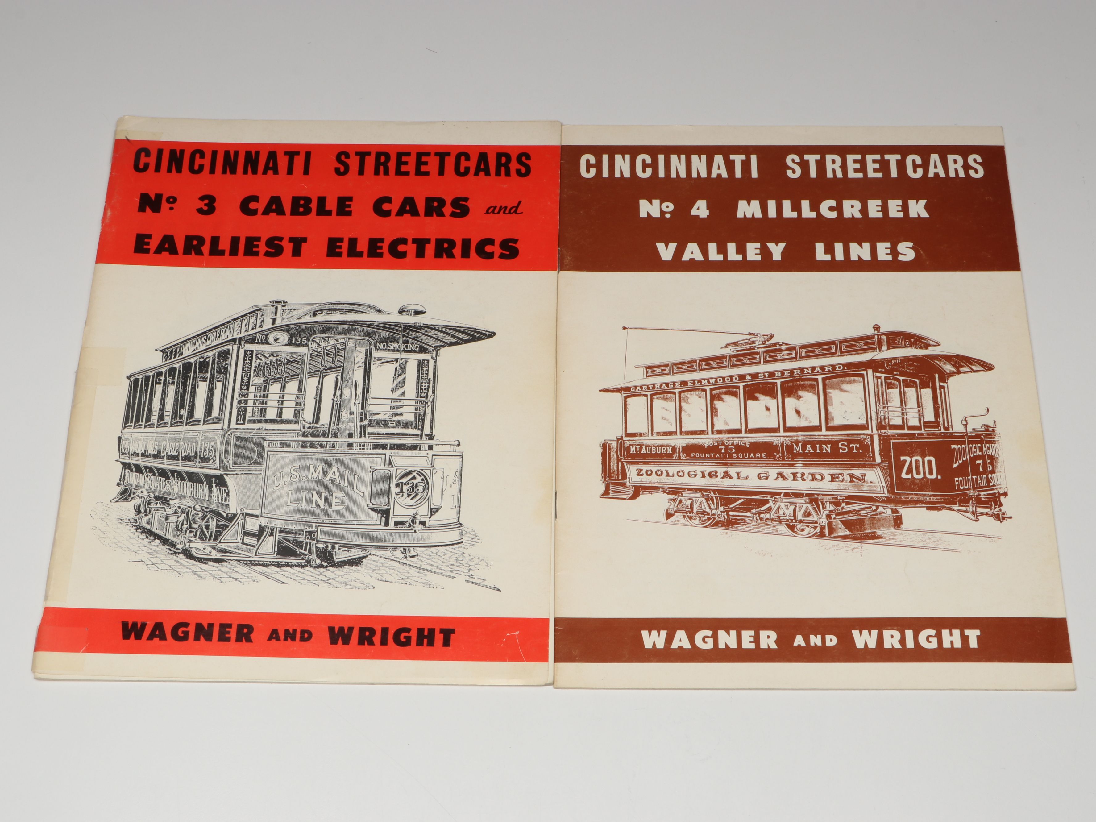 "Cincinnati Streetcars" by Richard Wagner and Roy Wright Full Set, Mid-20th C.