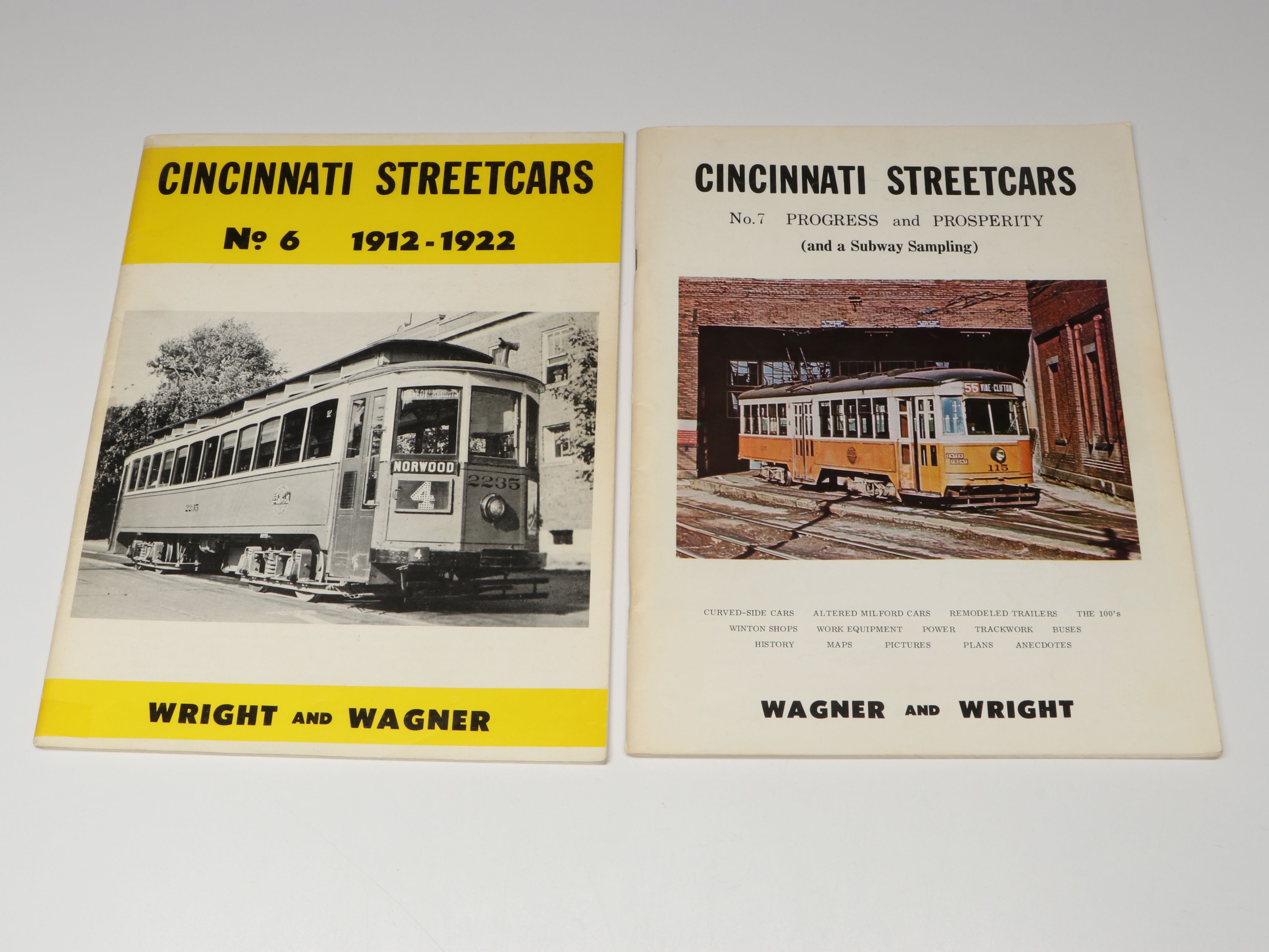 "Cincinnati Streetcars" by Richard Wagner and Roy Wright Full Set, Mid-20th C.