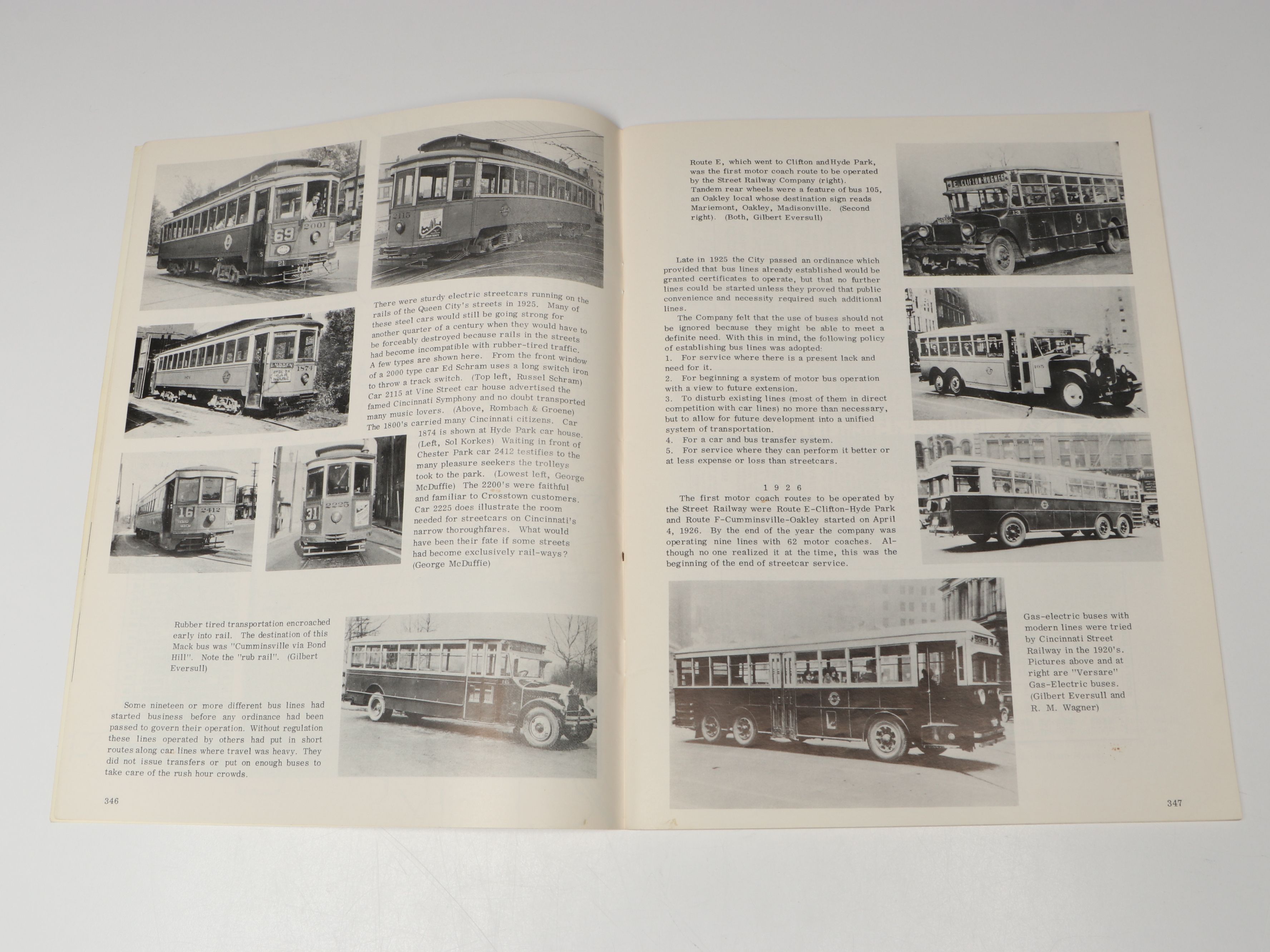 "Cincinnati Streetcars" by Richard Wagner and Roy Wright Full Set, Mid-20th C.