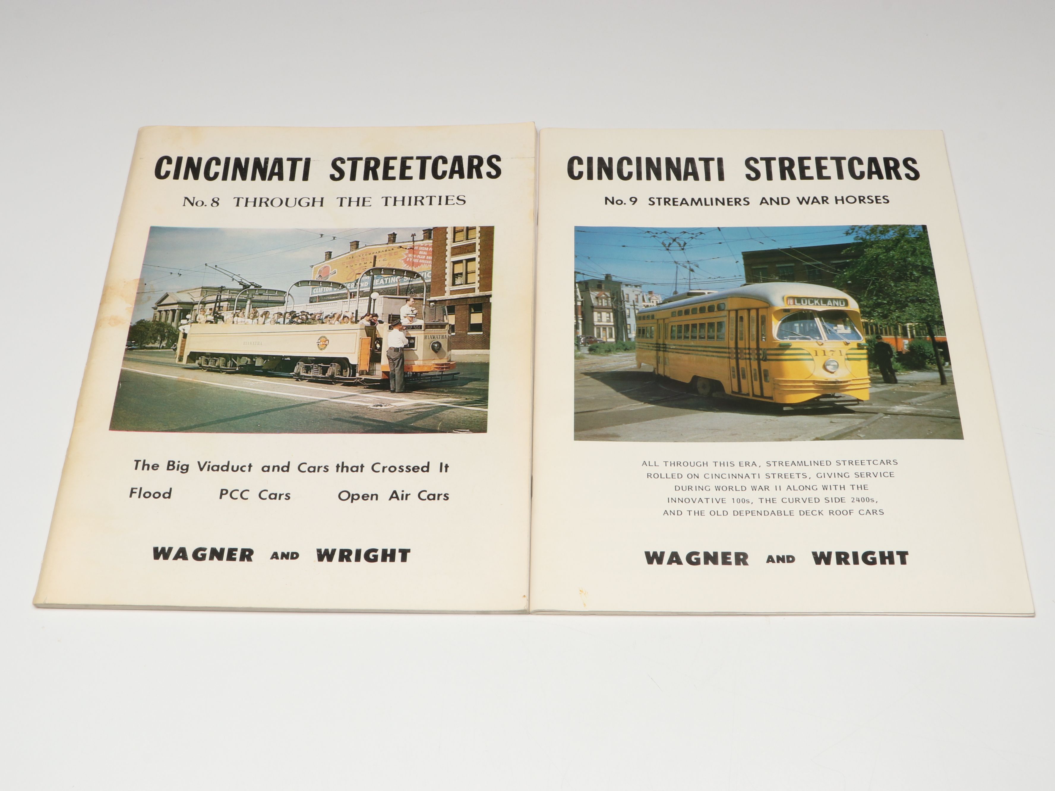 "Cincinnati Streetcars" by Richard Wagner and Roy Wright Full Set, Mid-20th C.