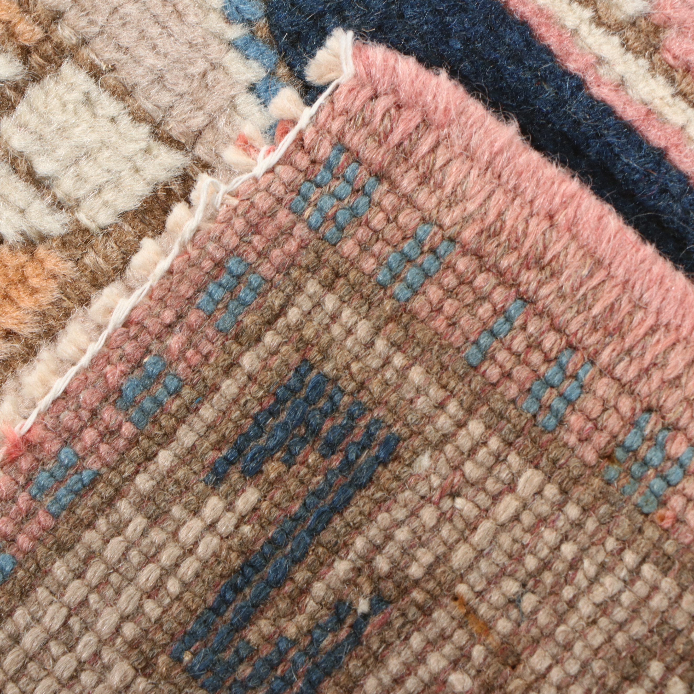 3'11 x 4'9 Hand-Knotted Turkish Anatolian Area Rug