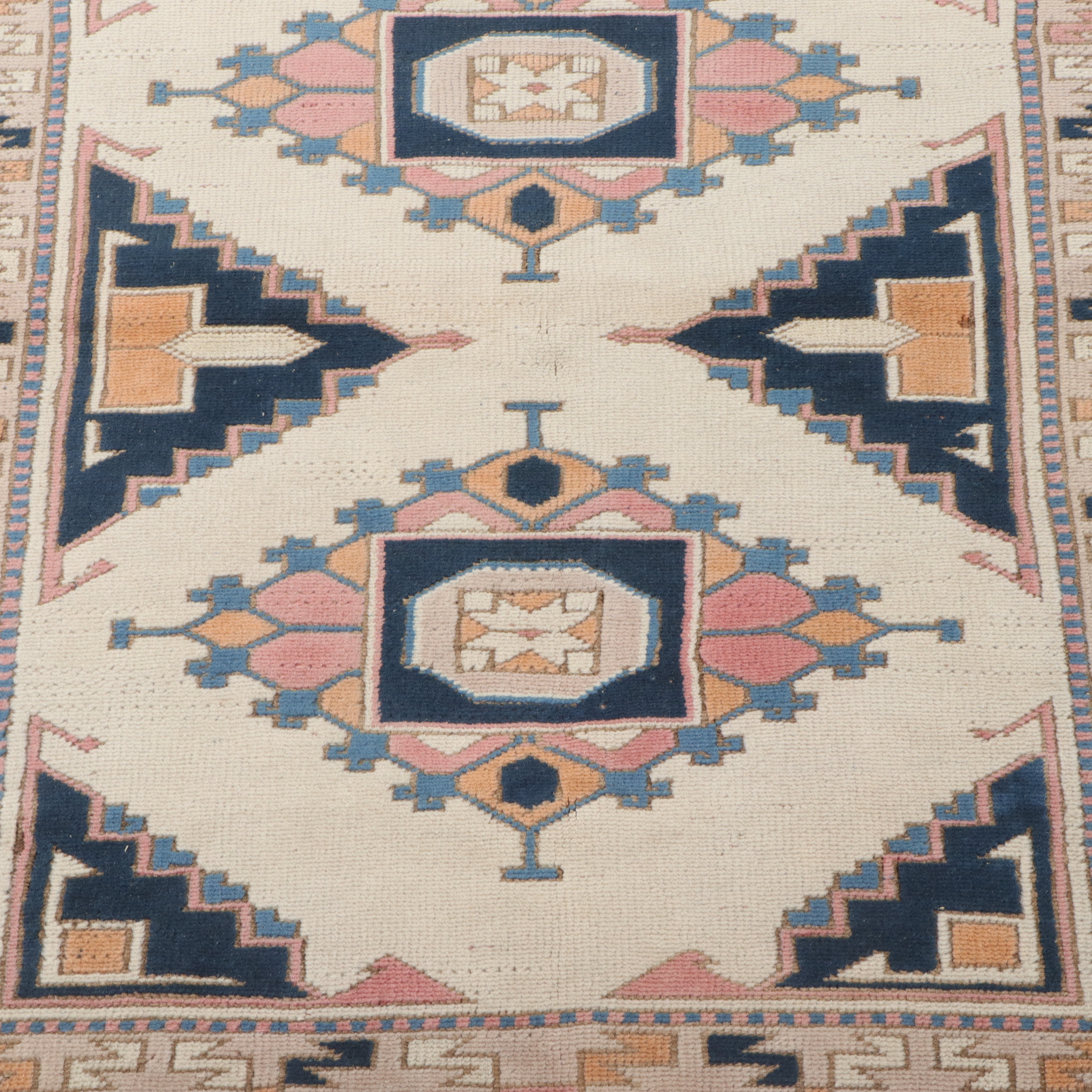 3'11 x 4'9 Hand-Knotted Turkish Anatolian Area Rug