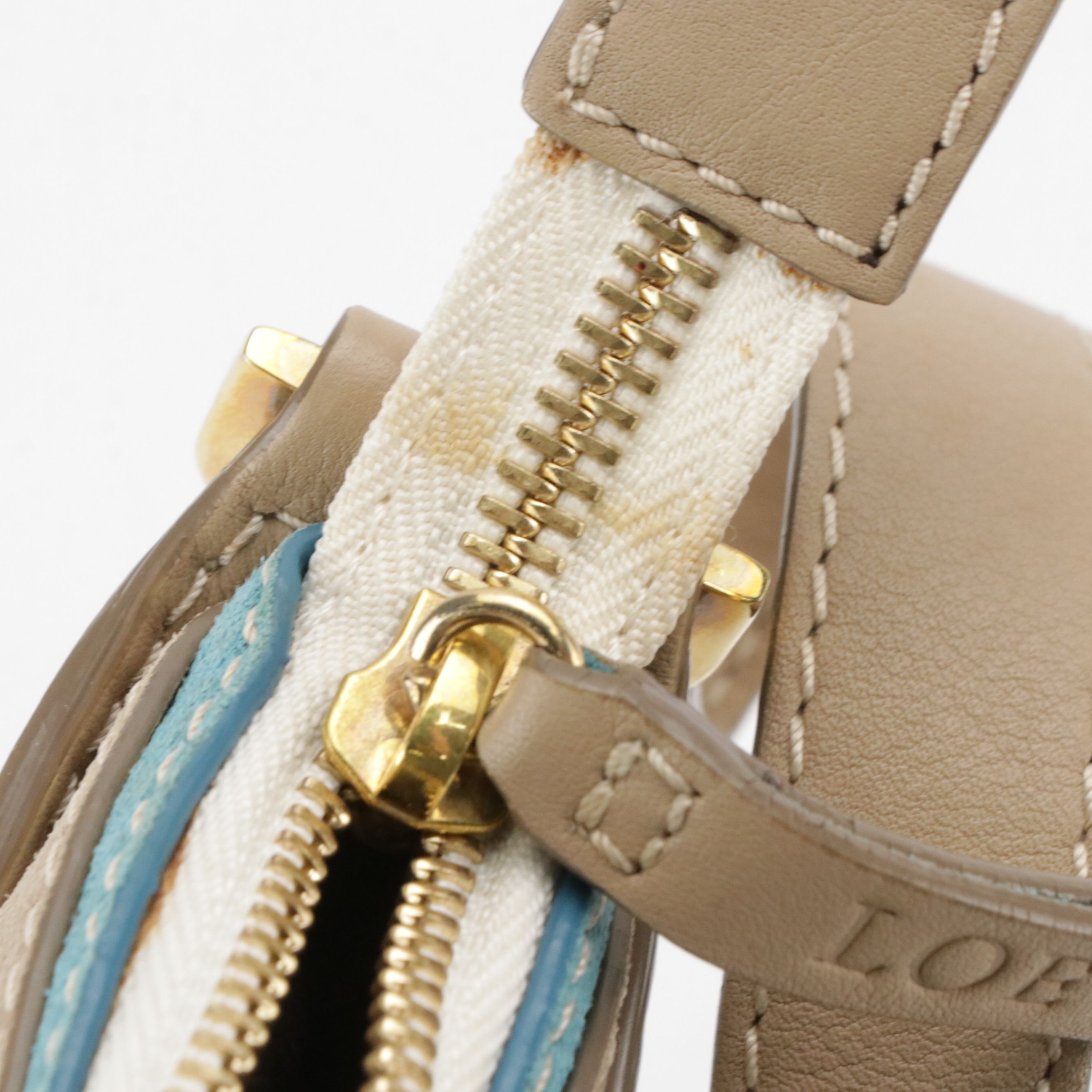 Loewe Mini 160th Year Anniversary Canvas, Leather and Suede Handbag