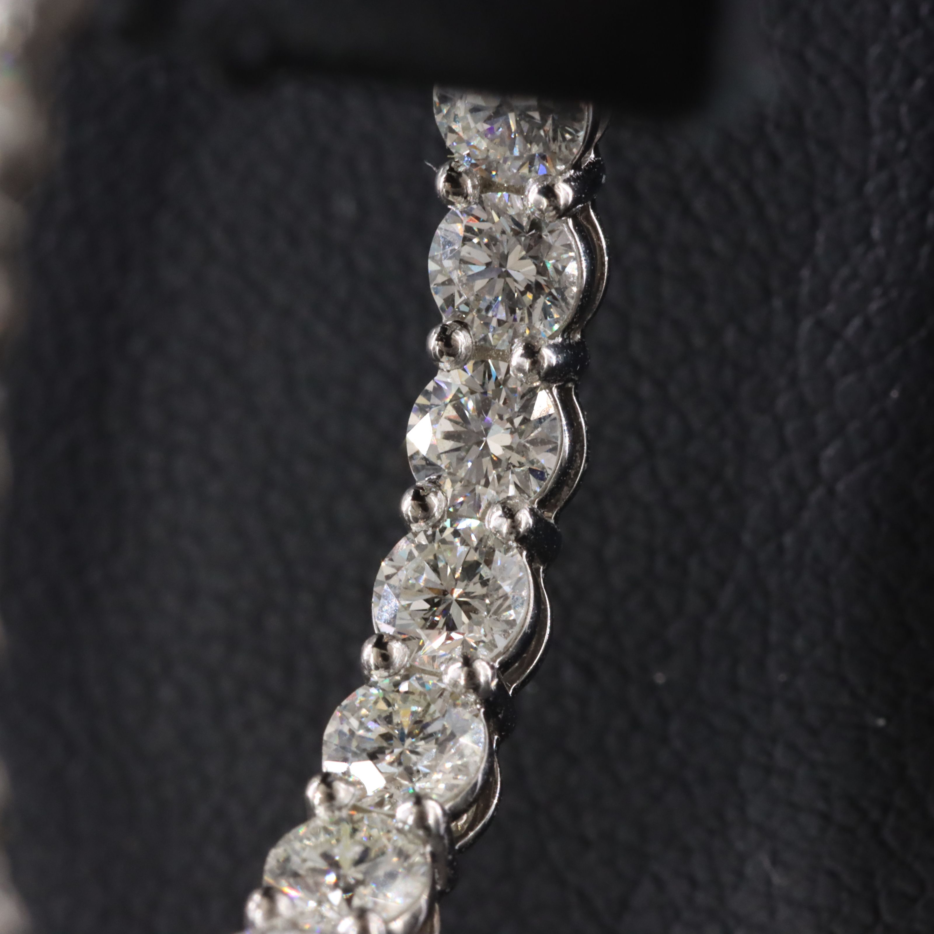 Platinum 6.01 CTW Diamond Inside-Out Hoop Earrings