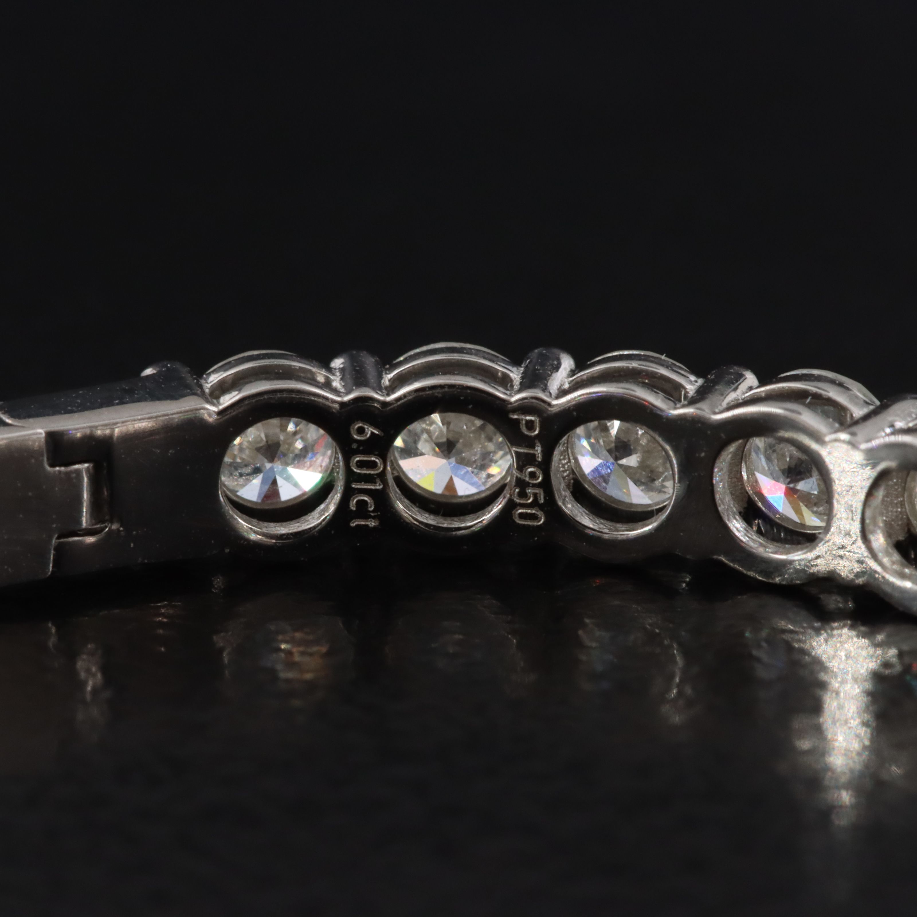 Platinum 6.01 CTW Diamond Inside-Out Hoop Earrings