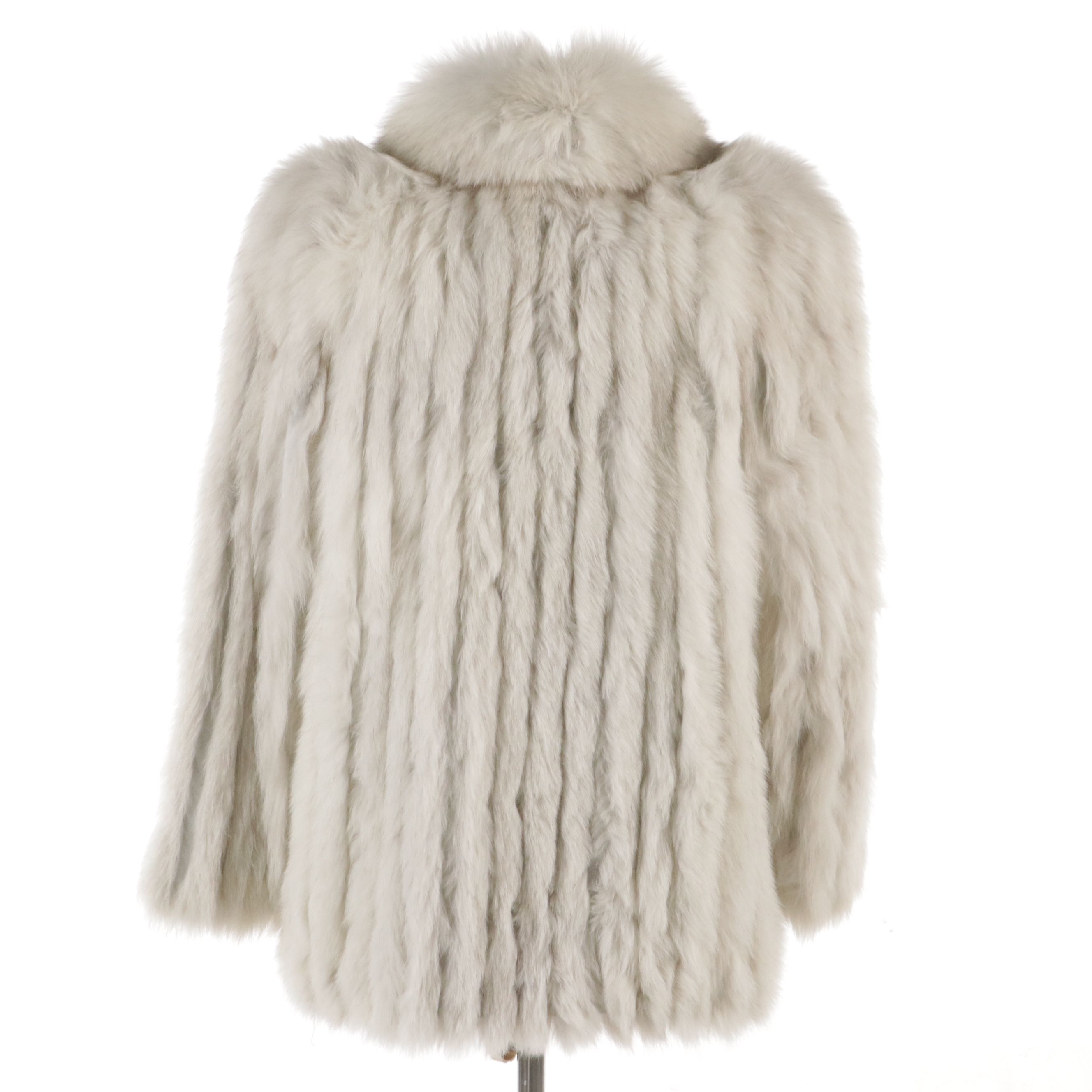 Vintage Blue Fox Fur Coat