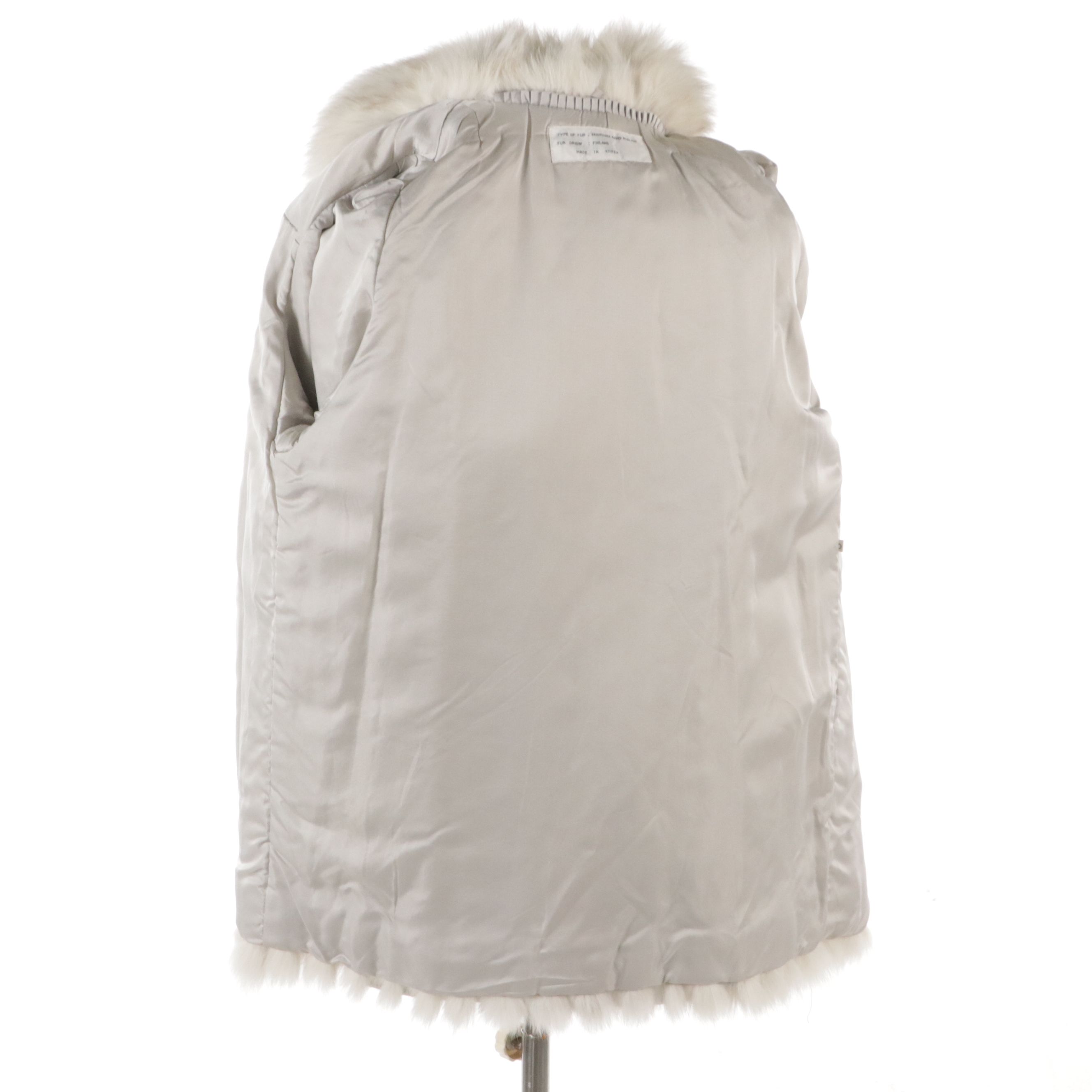 Vintage Blue Fox Fur Coat