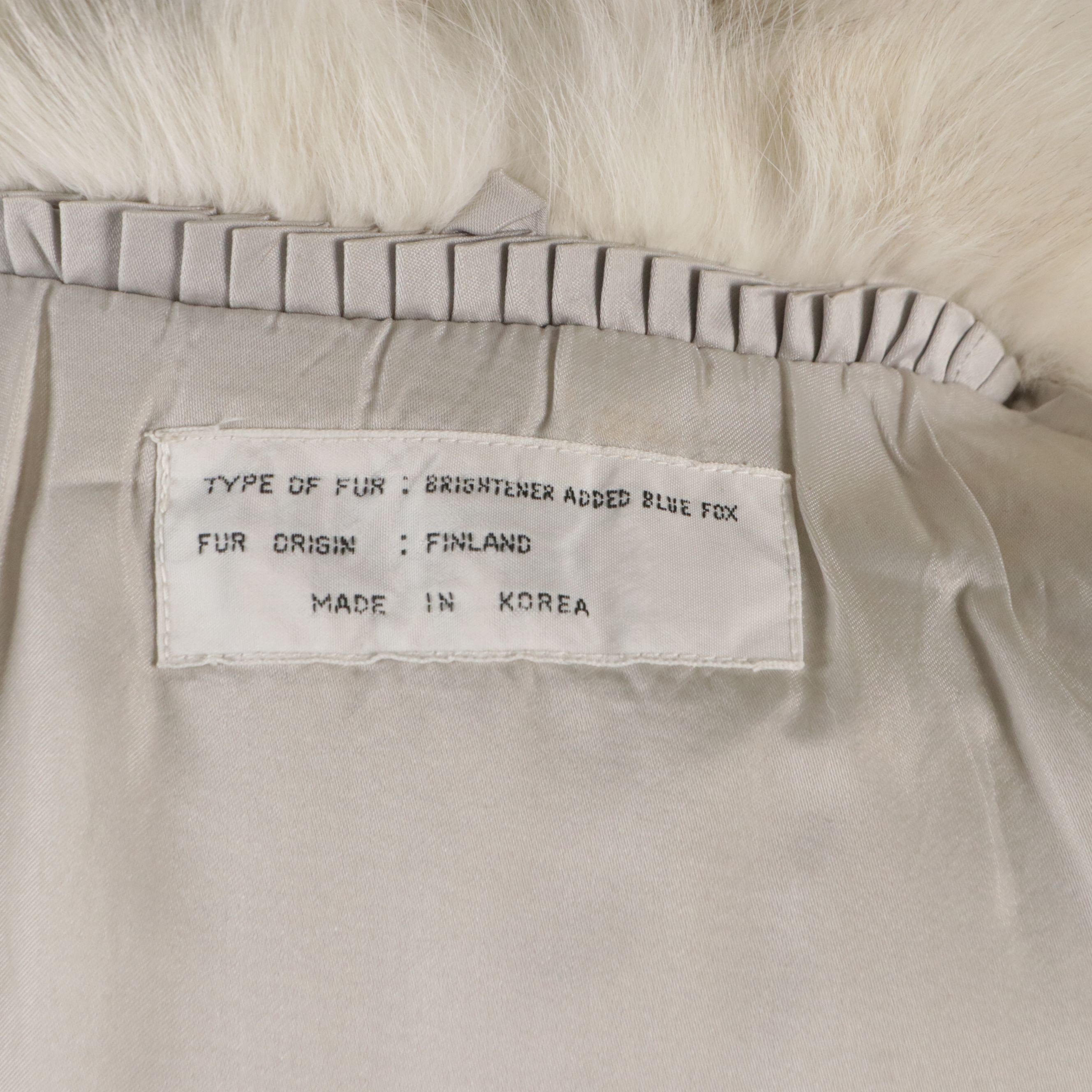 Vintage Blue Fox Fur Coat