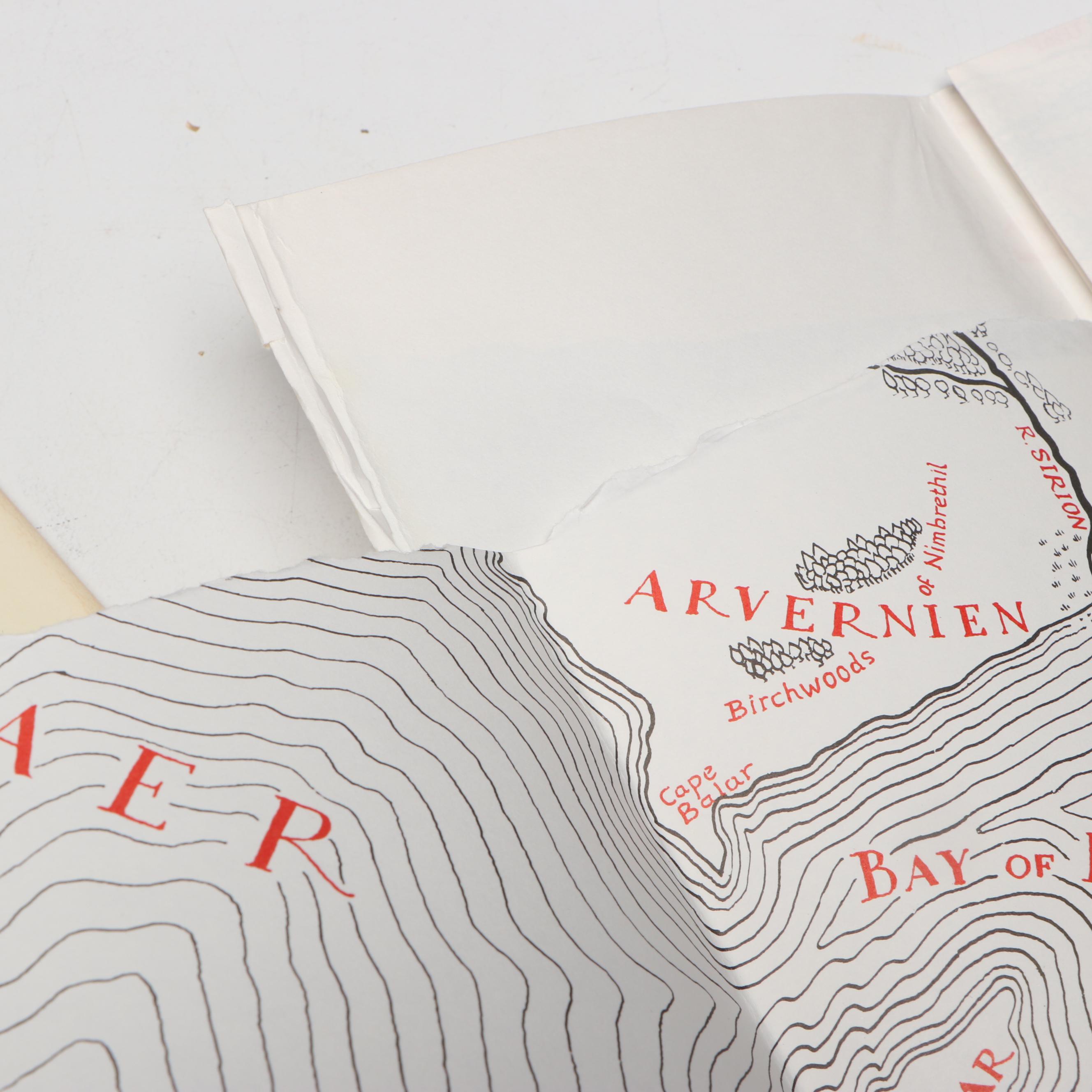 First American Edition "The Silmarillion" by J. R. R. Tolkien with Map, 1977