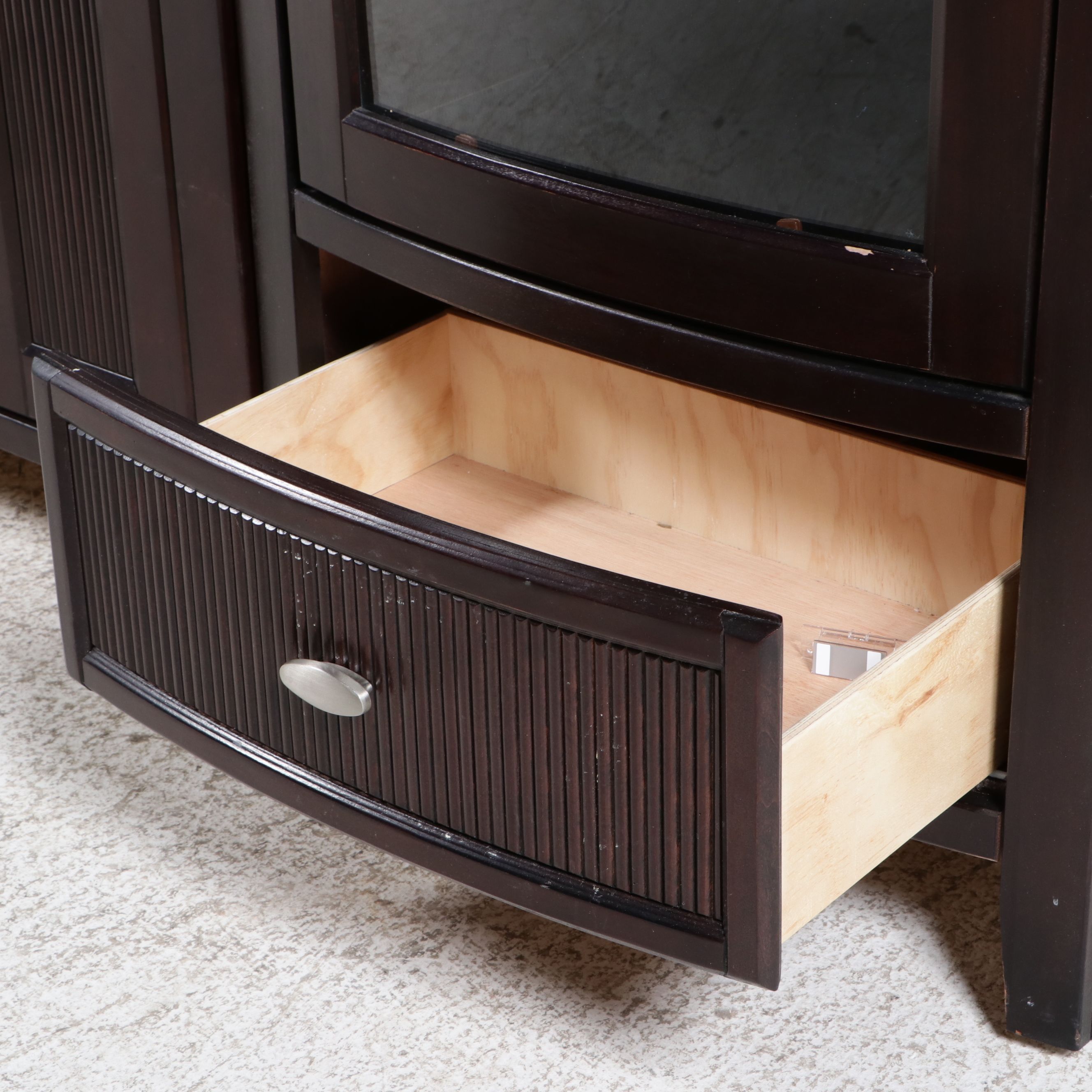 Oak Furniture West Contemporary Entertainment Cabinet
