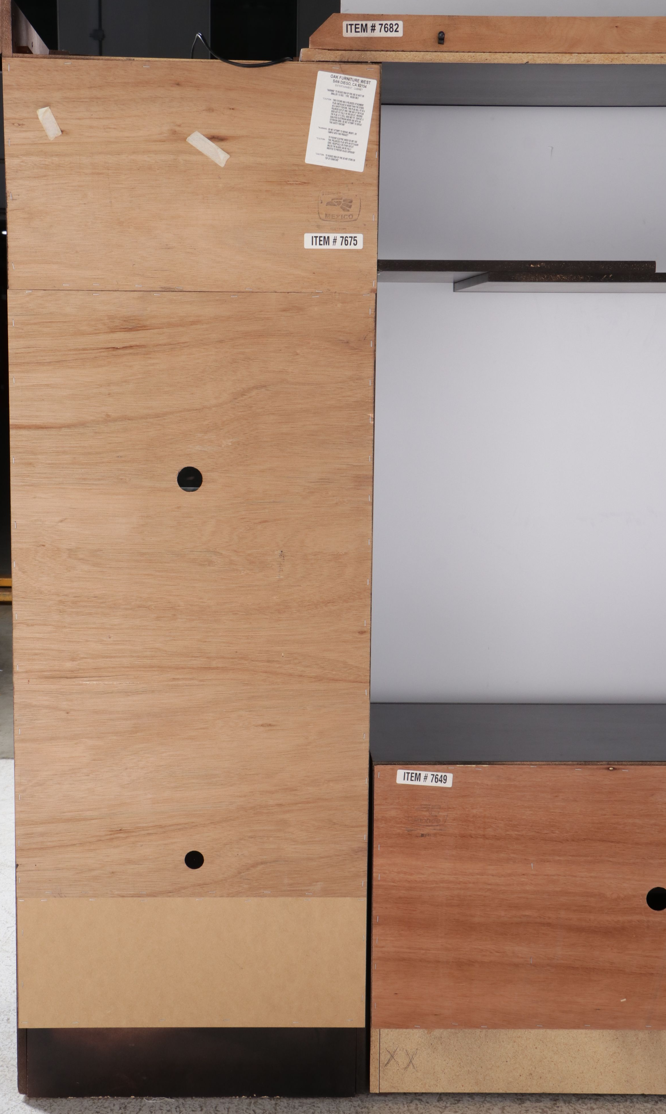 Oak Furniture West Contemporary Entertainment Cabinet