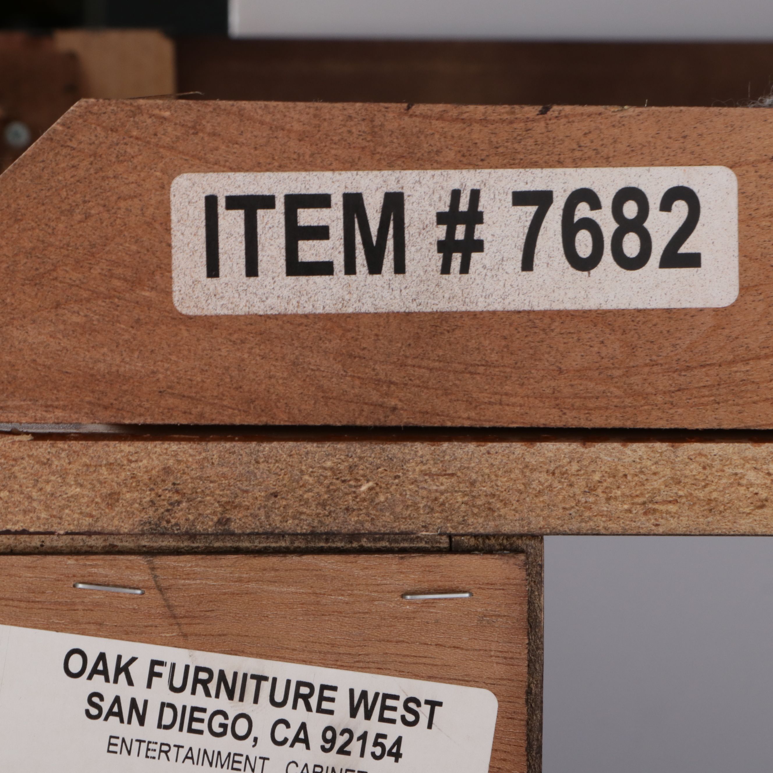 Oak Furniture West Contemporary Entertainment Cabinet