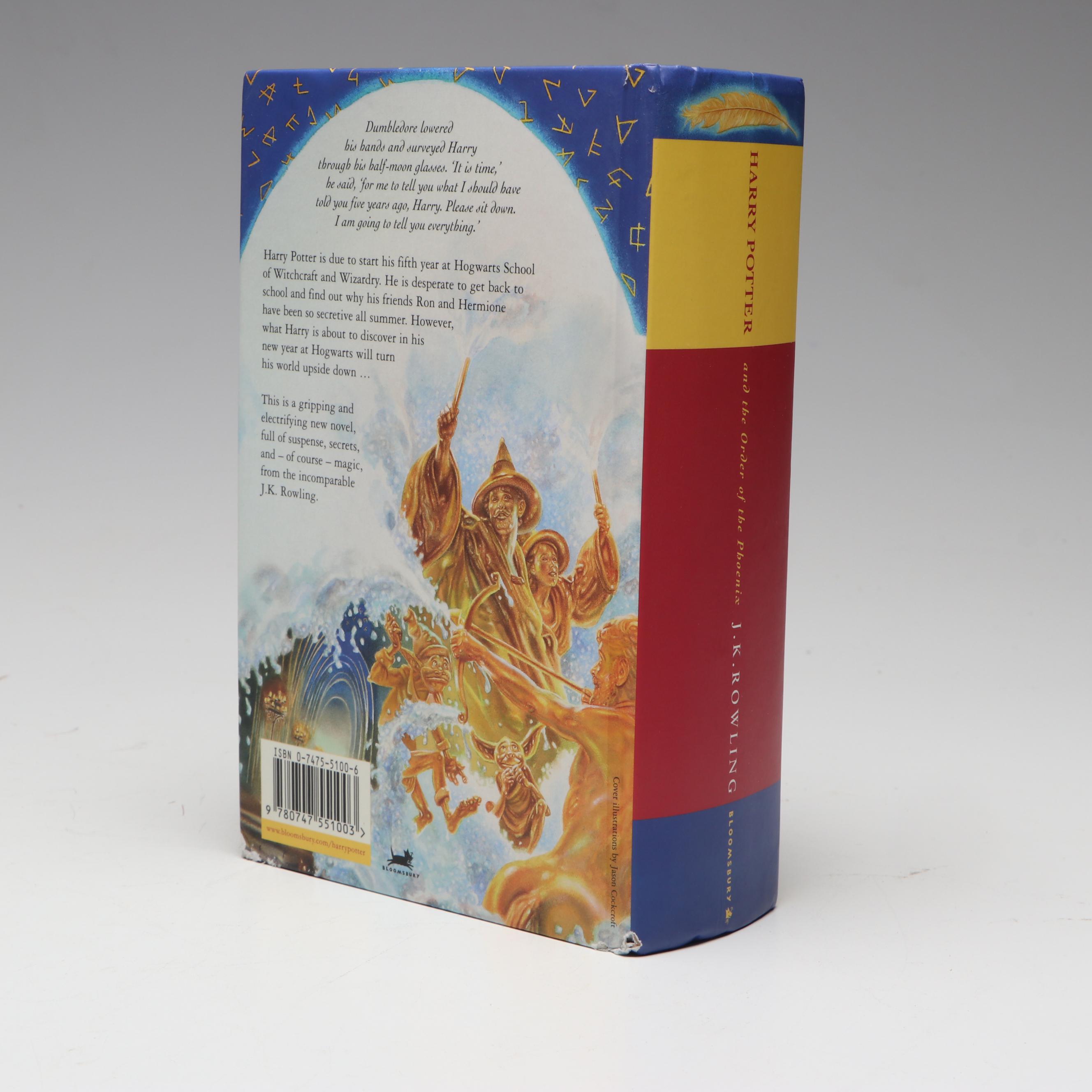 First UK Edition "Harry Potter and the Order of the Phoenix" by J. K. Rowling