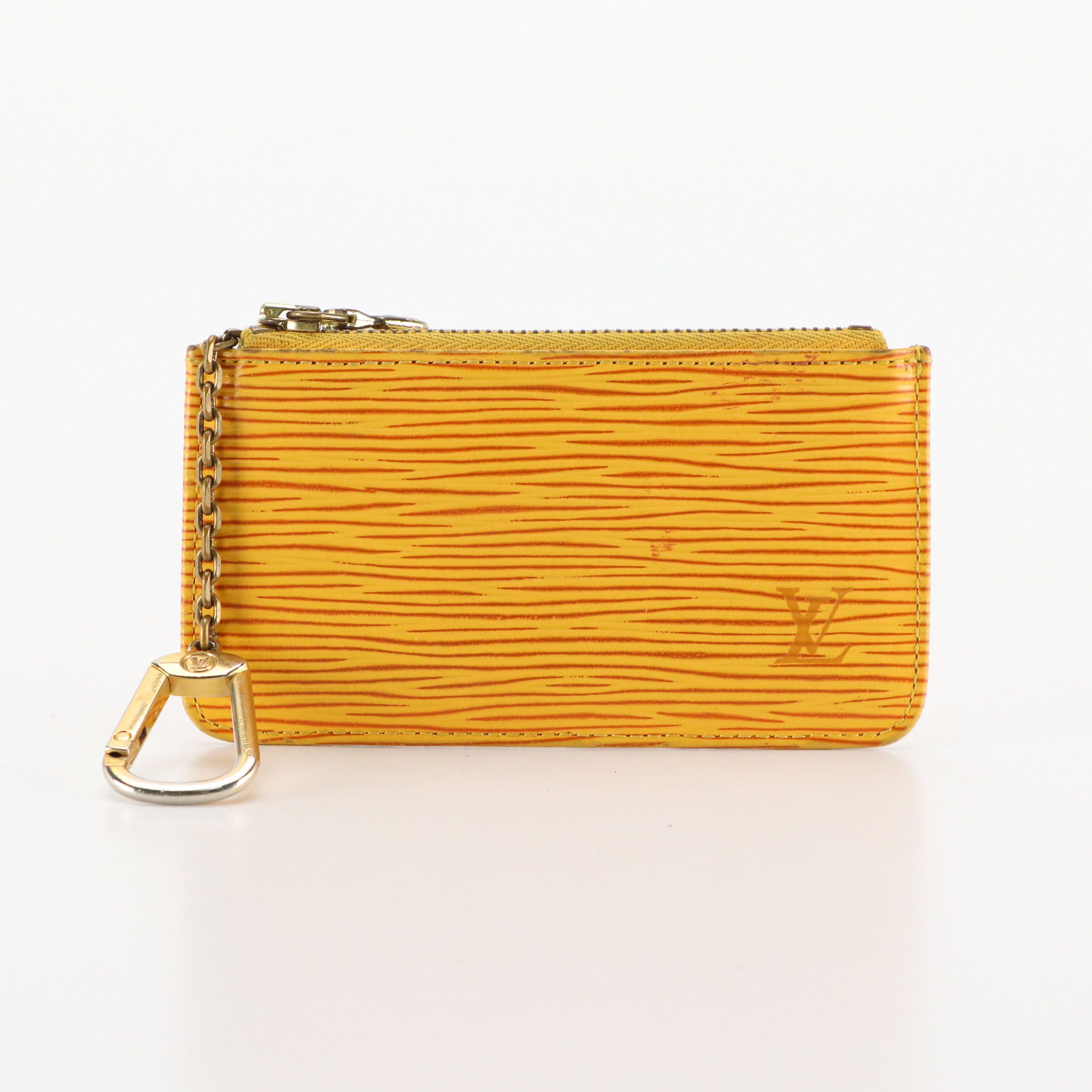 Louis Vuitton Pochette Clés in Yellow Epi Leather