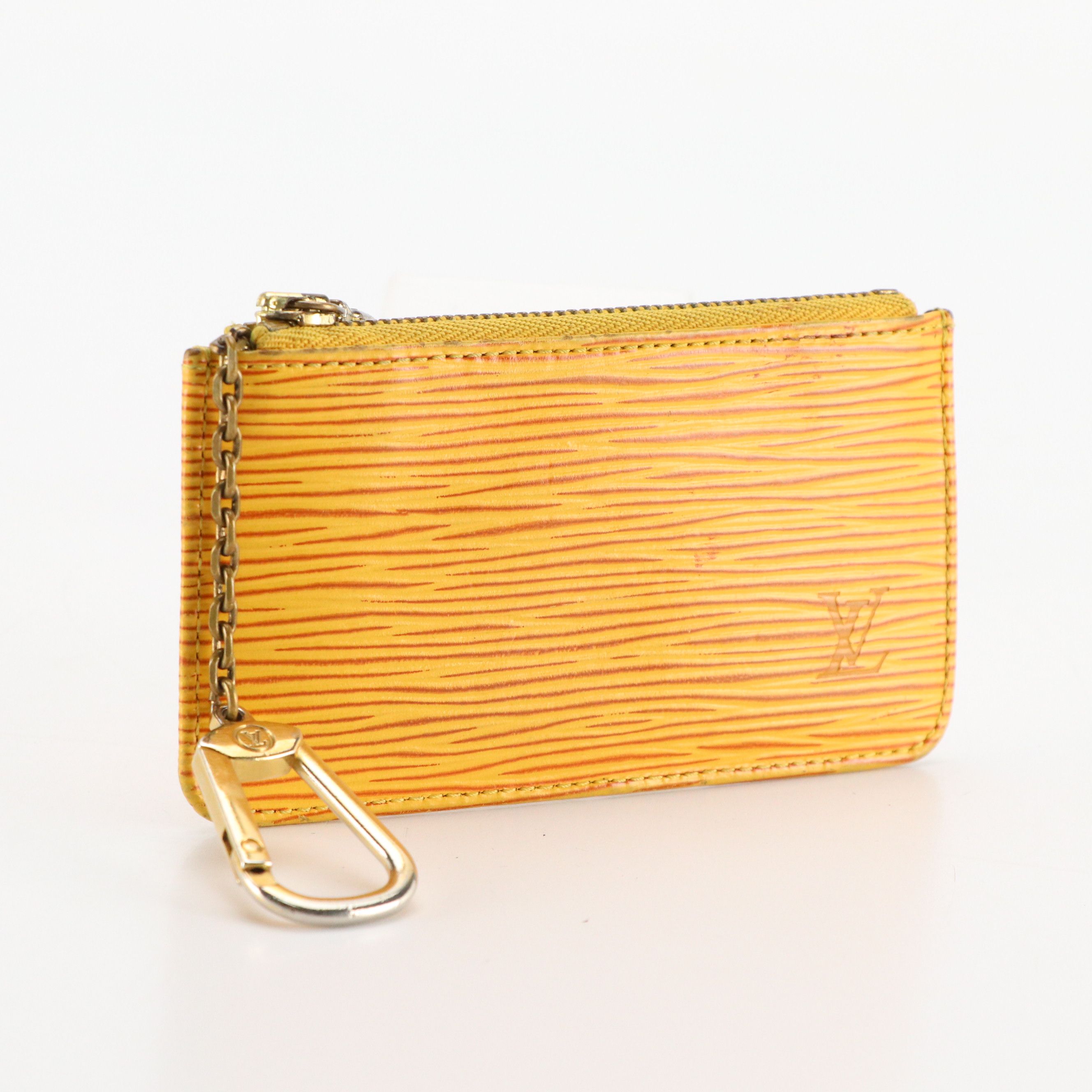 Louis Vuitton Pochette Clés in Yellow Epi Leather